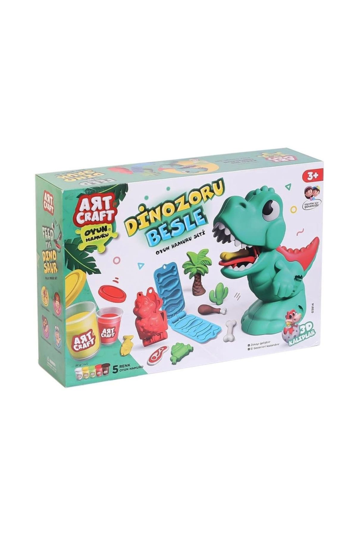 Alisverisdevi 03814 Dinozoru Besle Oyun Hamur Seti 280 Gr