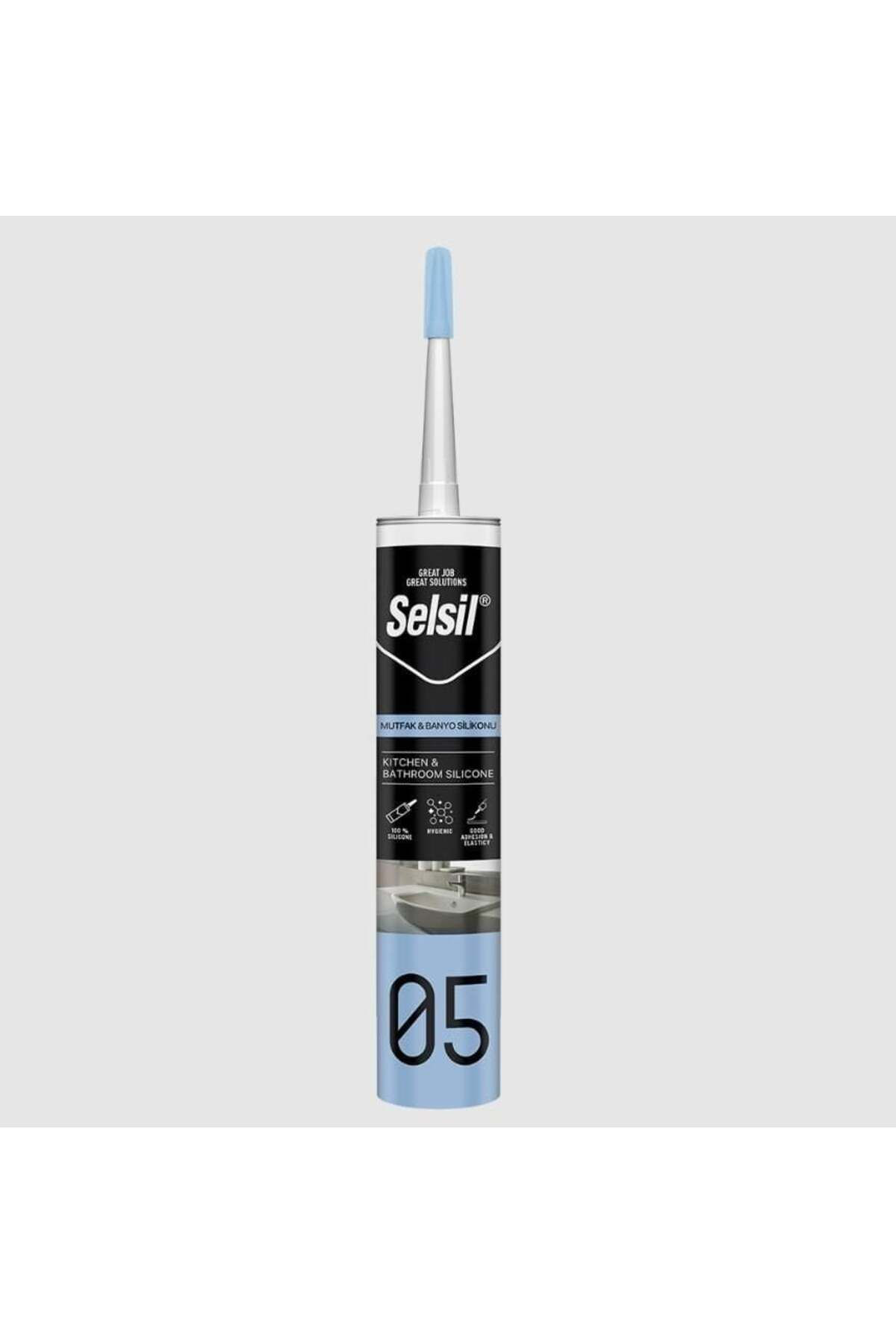Selsil 05 Mutfak Duşakabin Silikonu Beyaz 280 Ml