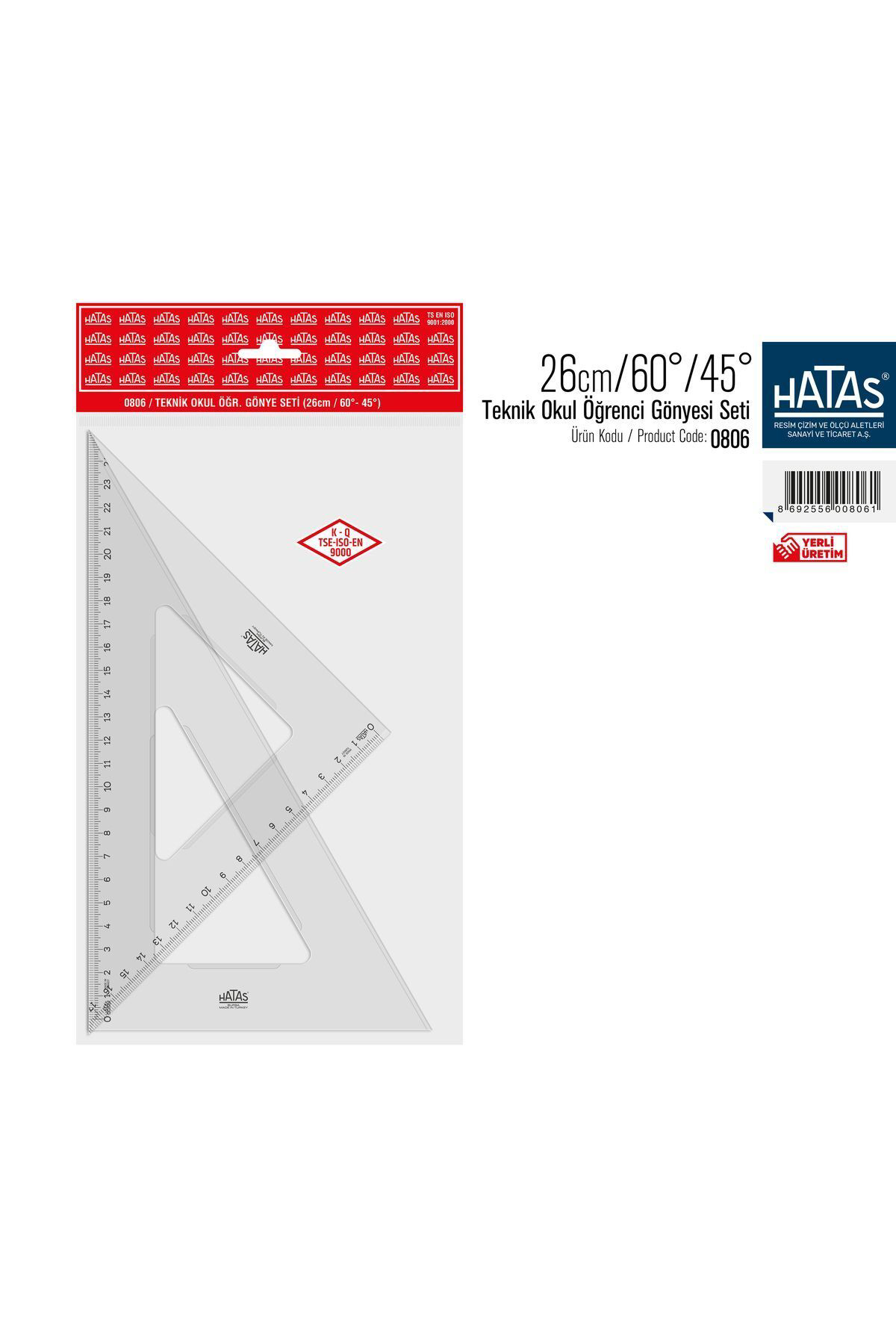 Hatas /0806 Teknik Okul Eko. Gön.Seti 25Cm