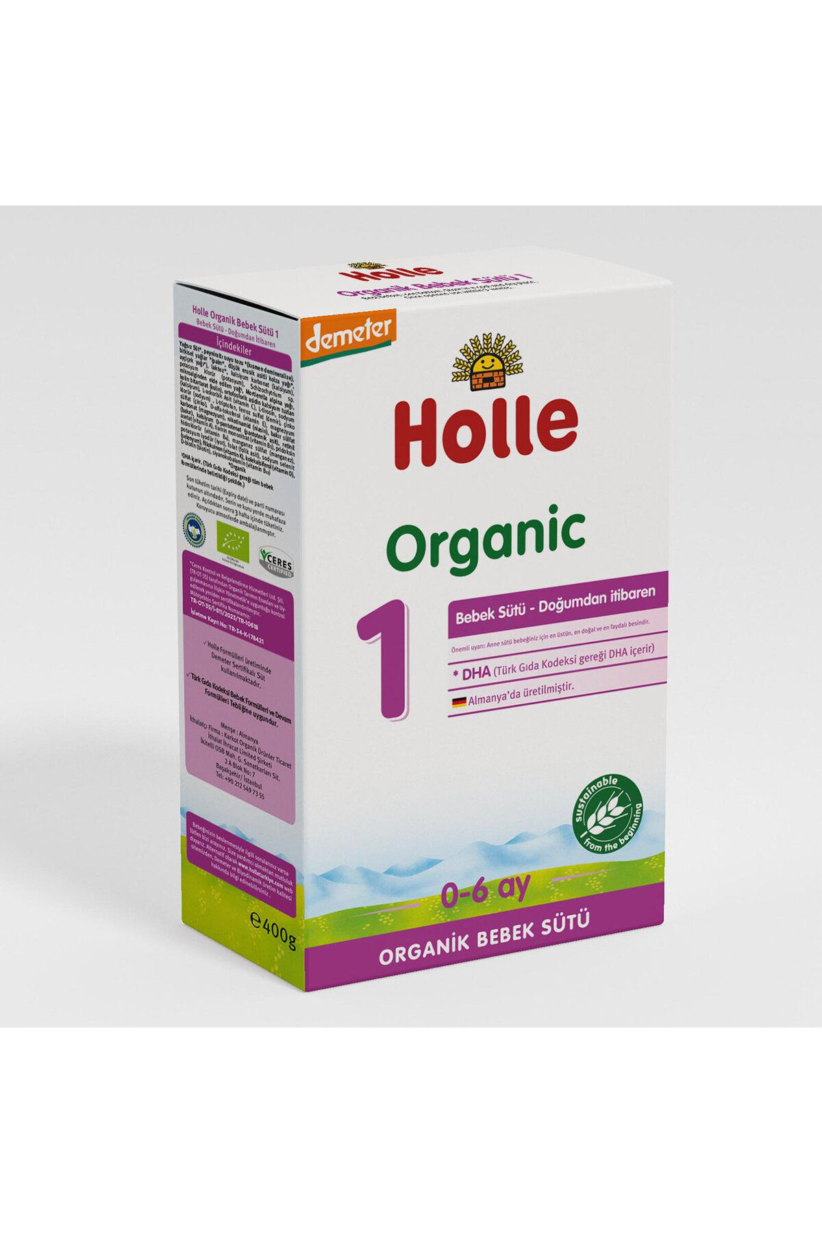 Holle 1 Organik Bebek Sütü 400 Gr 0-6 Ay No Color 1