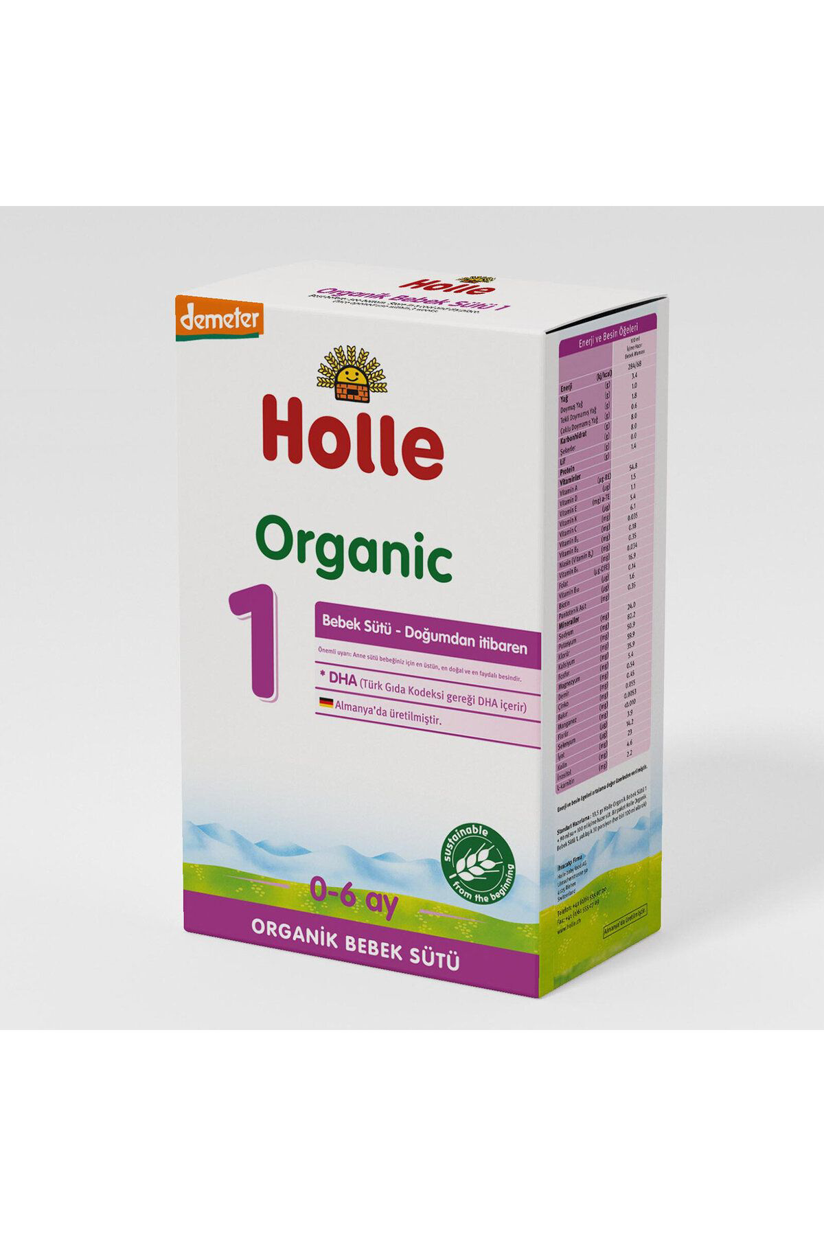 Holle 1 Organik Bebek Sütü 400 Gr 0-6 Ay No Color 1