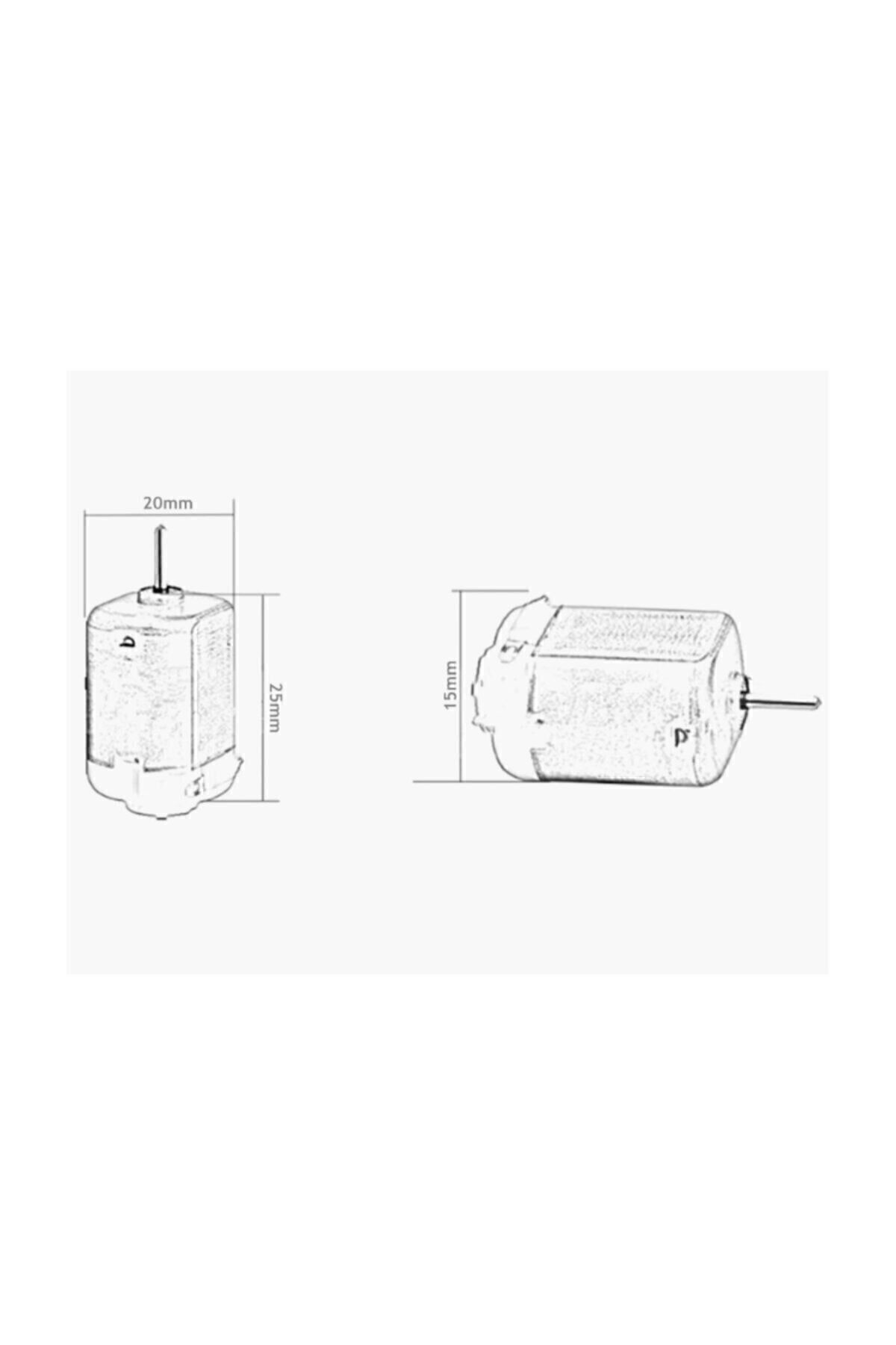 Arduino 10 Adet Dc Motor Deney Motoru 3V 6V Motor Yüksek Devir Dinamo Mot