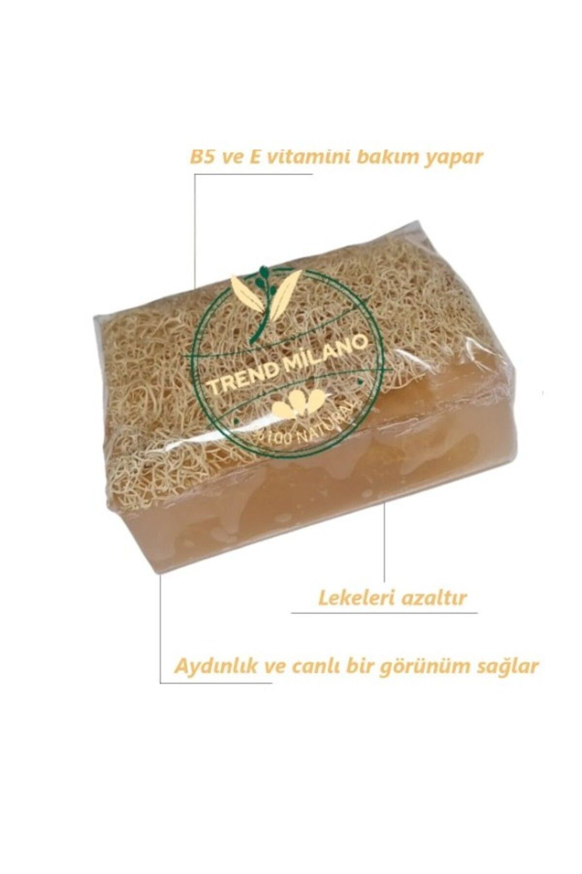 Trendmilano %100 El Yapimi Doğal Kabak Lifli Pirinç Özlü Premium Peeling Etki