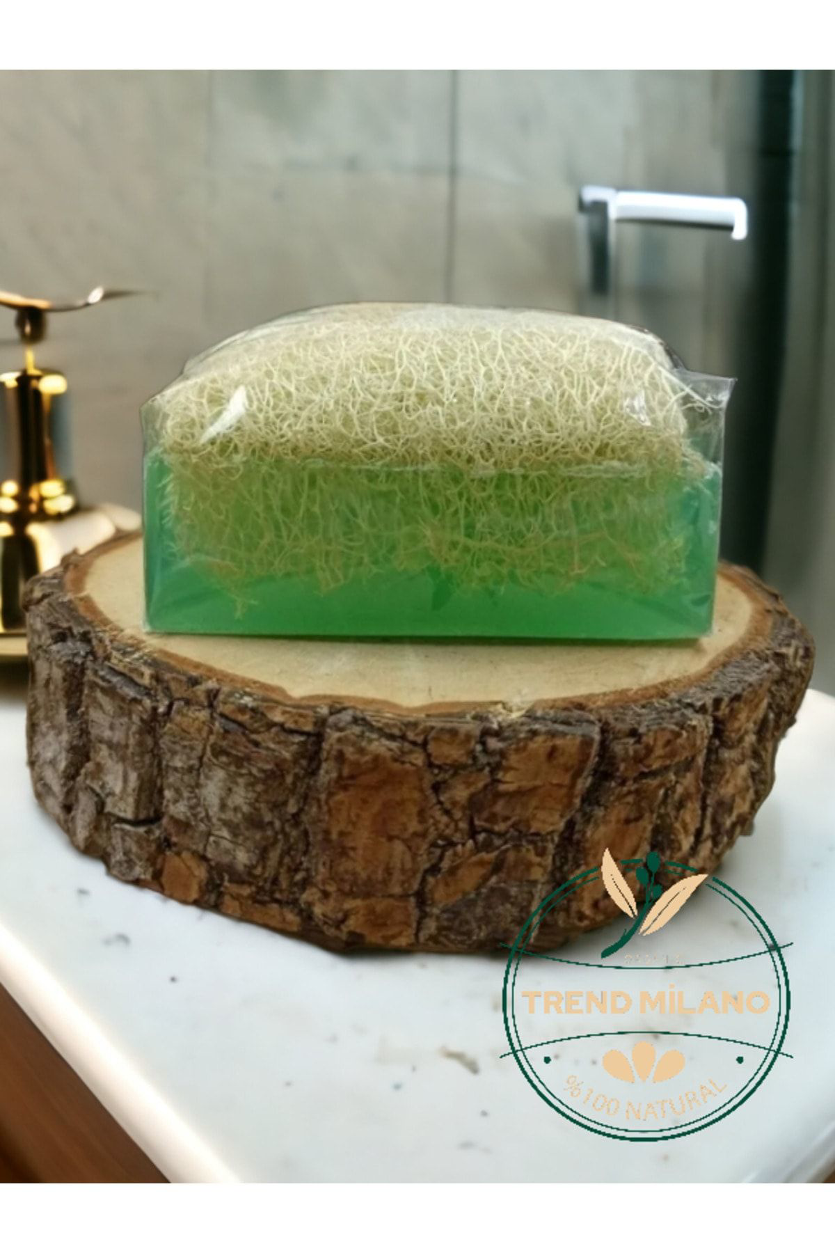 Trendmilano %100 El Yapimi Doğal Kabak Lifli Pirinç Özlü Ve Aloe Vera Premium