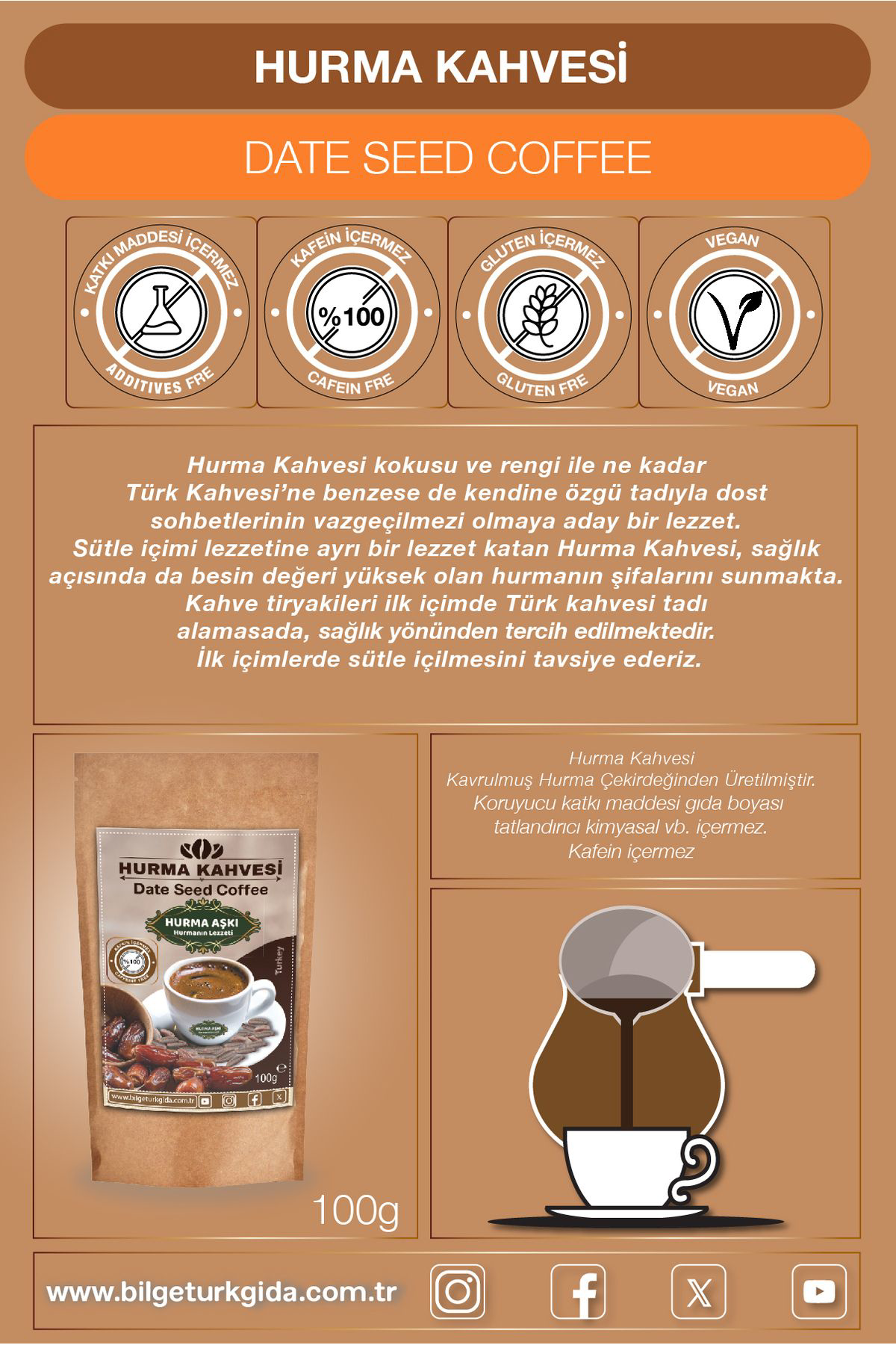 Hurma Kahvesi 100 Gr
