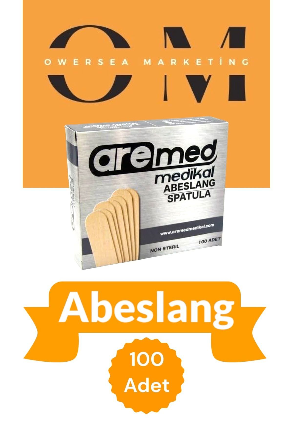 Owersea 100 Lük Abeslang Tahta Dil Çubuğu Basacaği - Ağda Spatulasi, Spat