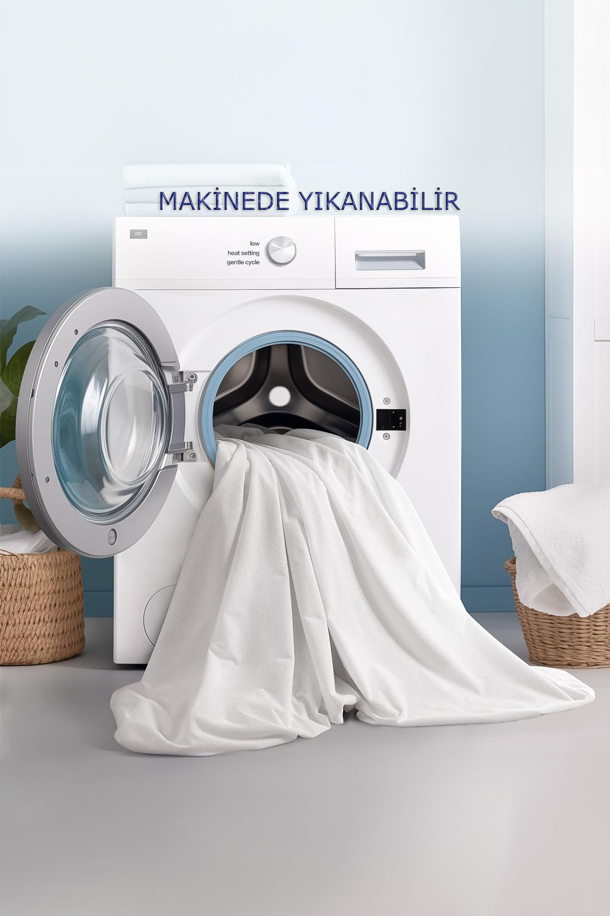 Teksnil Home | %100 Pamuk Fitted Sivi Geçirmez Tek / Çift Kişilik Bebek Alez |