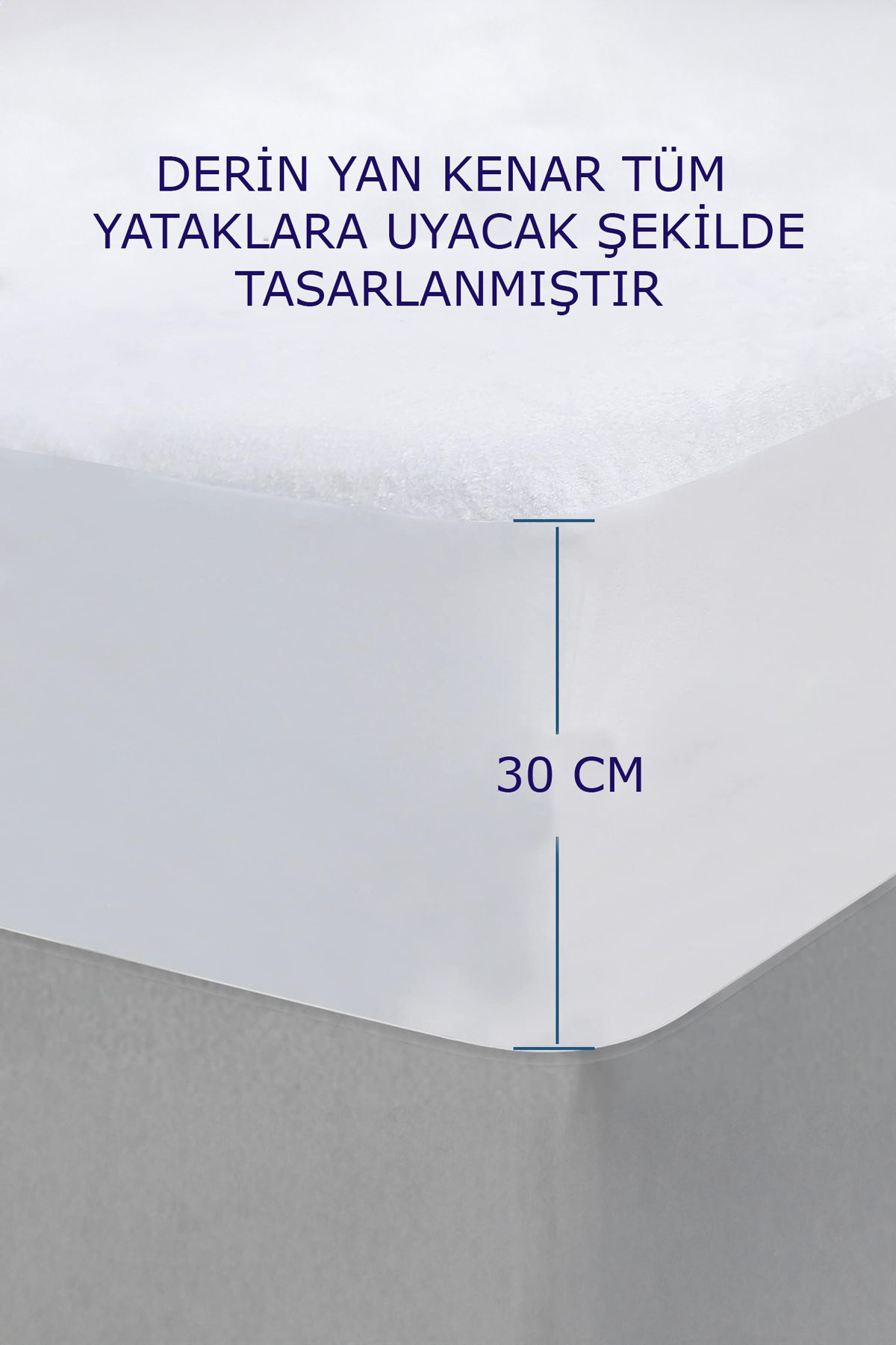 Teksnil Home | %100 Pamuk Fitted Sivi Geçirmez Tek / Çift Kişilik Bebek Alez |