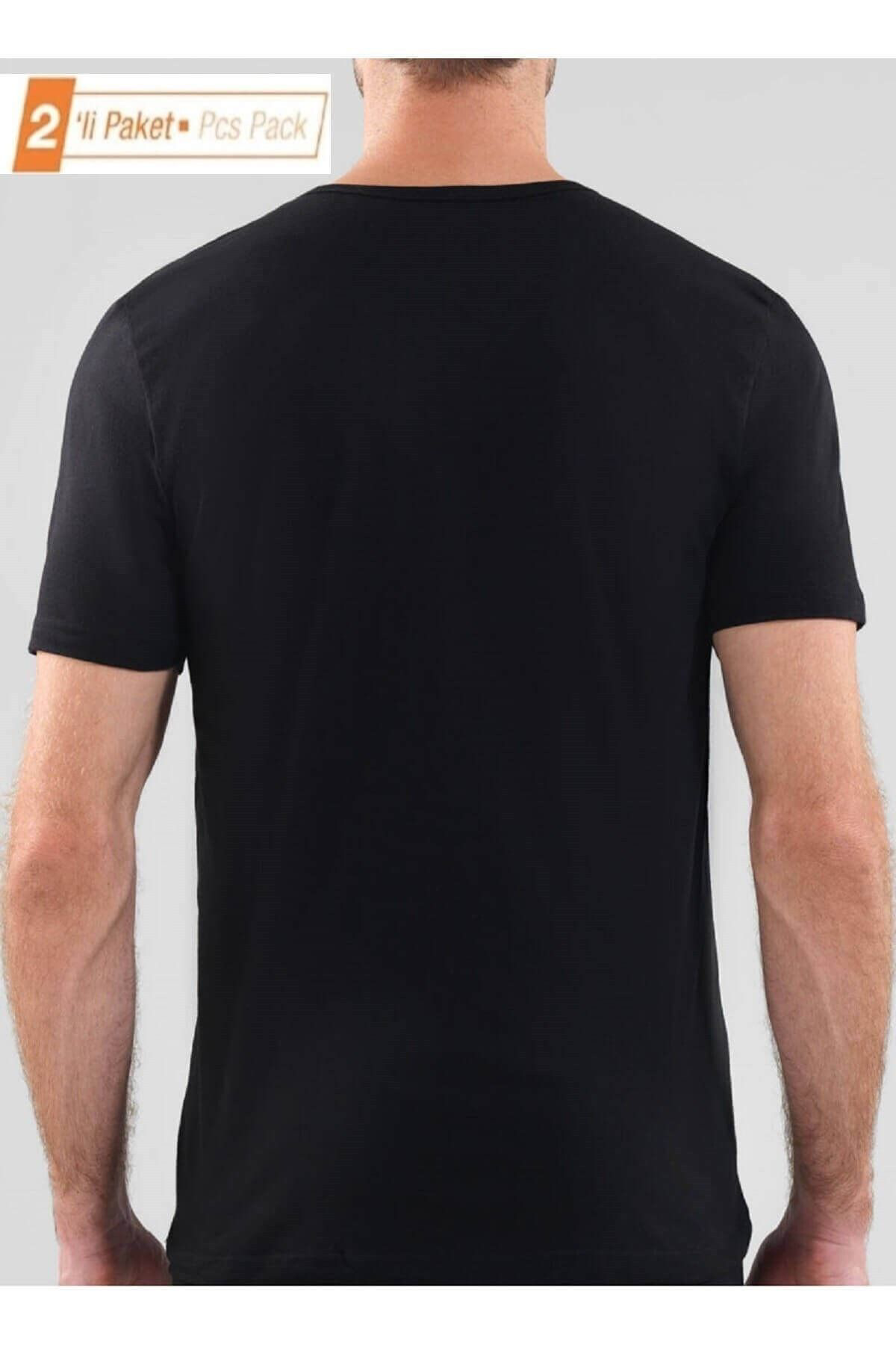 Blackspade %100 Pamuklu 2'Li Ekonomik Paket Erkek Fanila T-Shirt