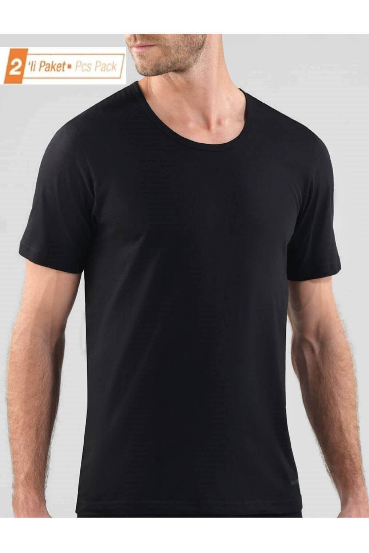 Blackspade %100 Pamuklu 2'Li Ekonomik Paket Erkek Fanila T-Shirt