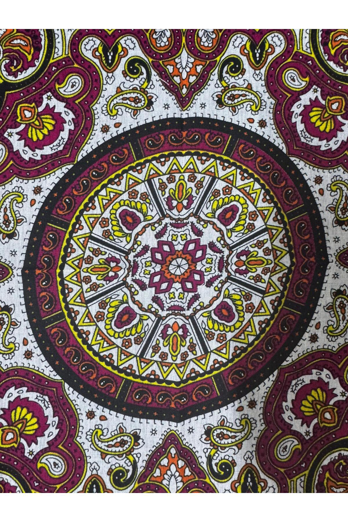 Arestokaaksesuar %100 Pamuklu Ekstra Yumuşak Etnik Desenli Unisex Bandana