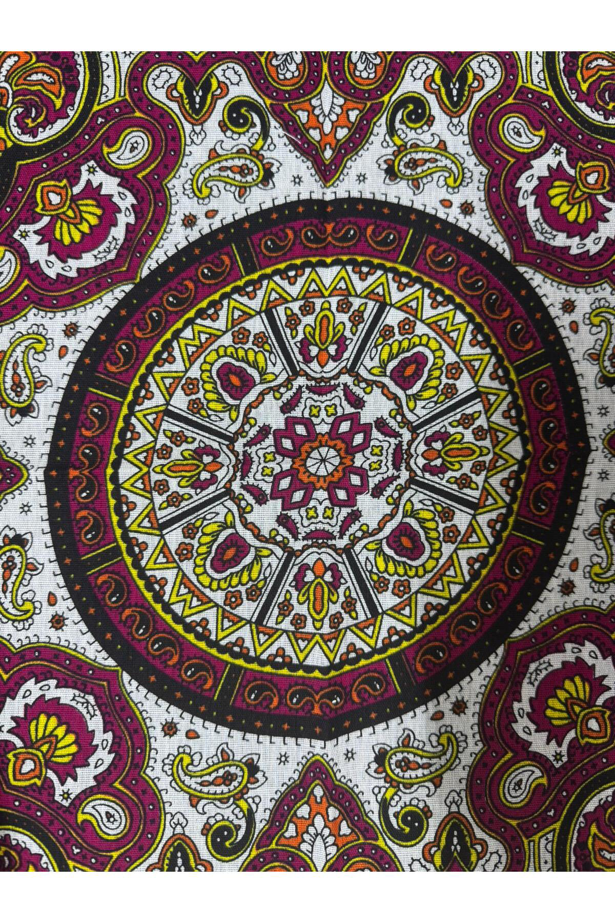 Arestokaaksesuar %100 Pamuklu Ekstra Yumuşak Etnik Desenli Unisex Bandana