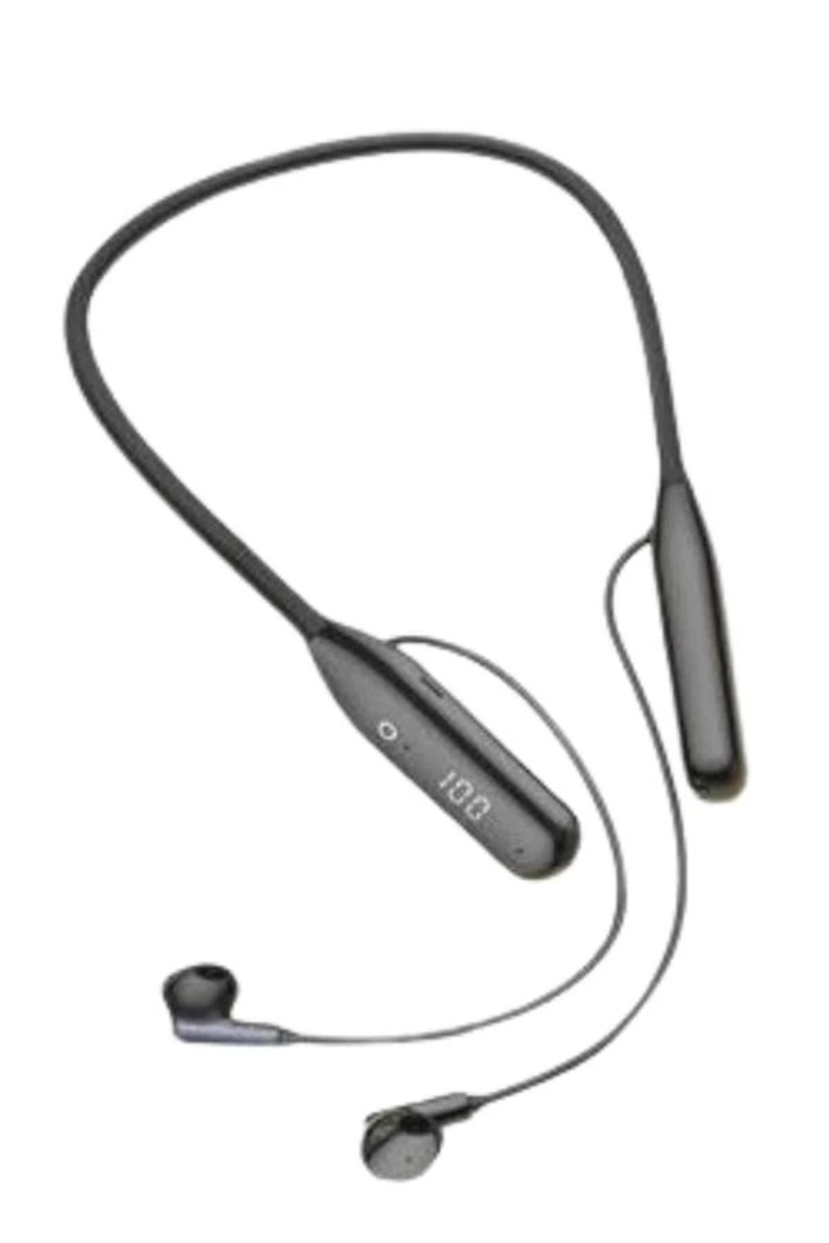 Pamiravm 100 Saat Kablolu Boyun Askili Dijital Göstergeli Bluetooth Kulakl