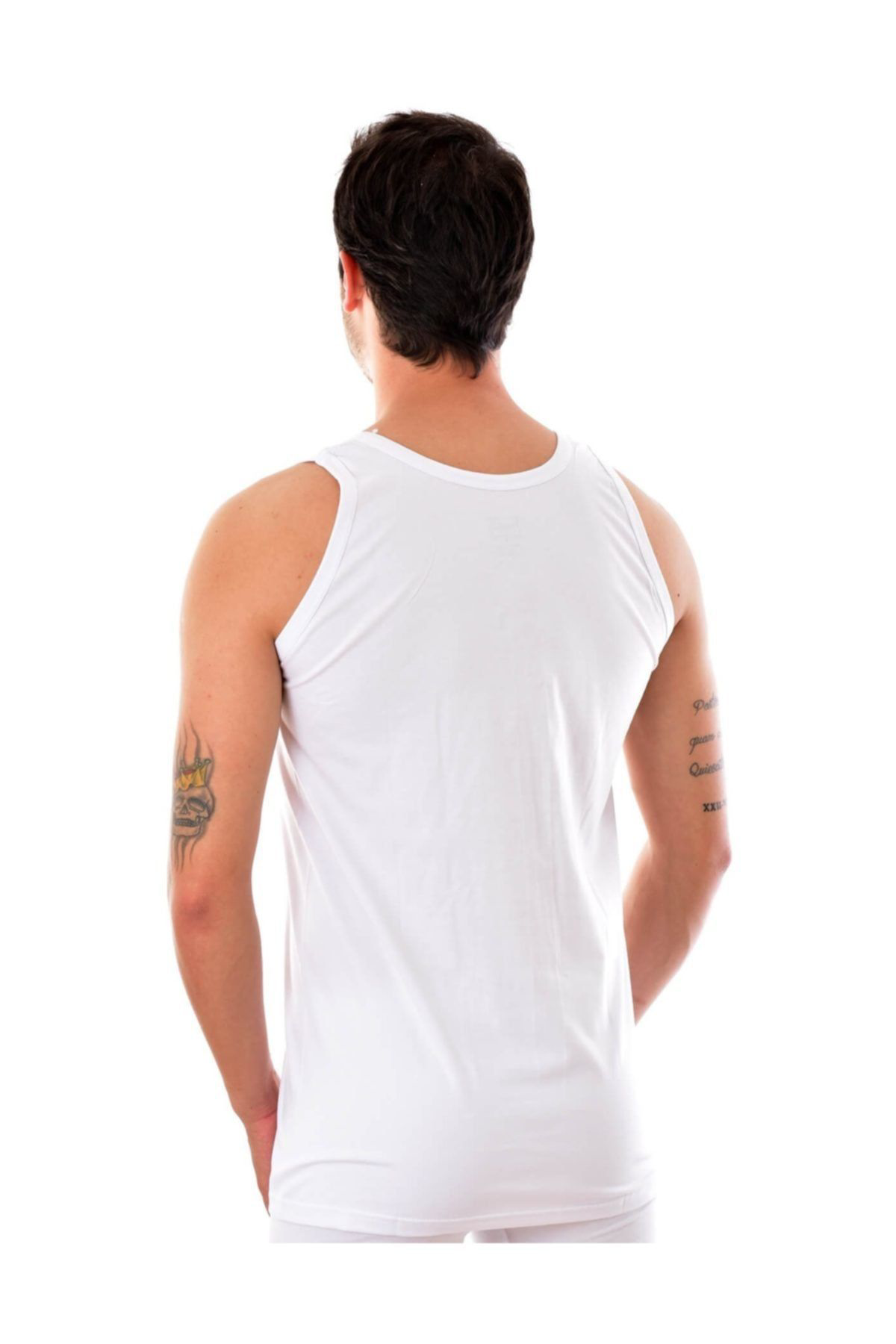 Tutku 12 Adet 0101 Erkek Penye Atlet Beyaz