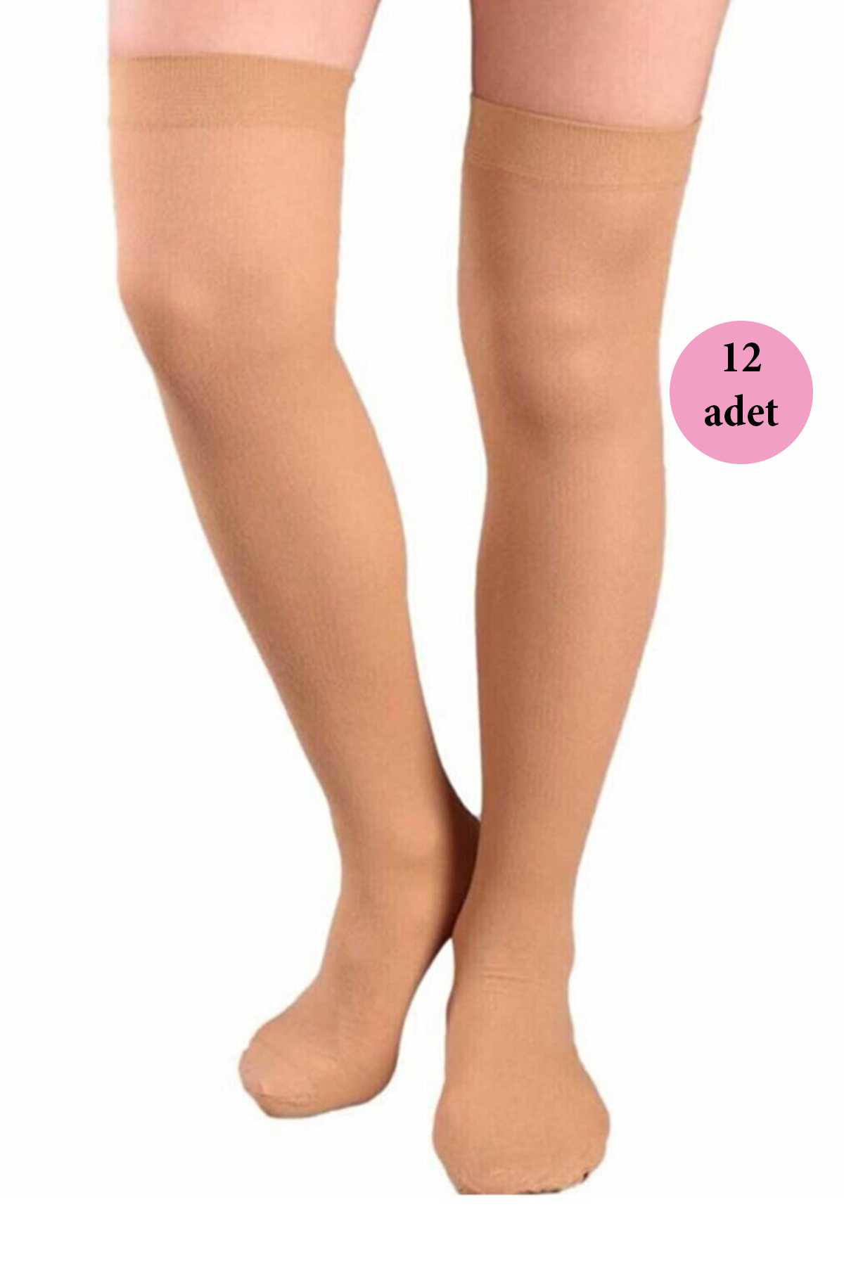 Just Cheap Store 12 Adet Mus Kaçmaz Lastikli Çorap 70 Denye 38 Bronz