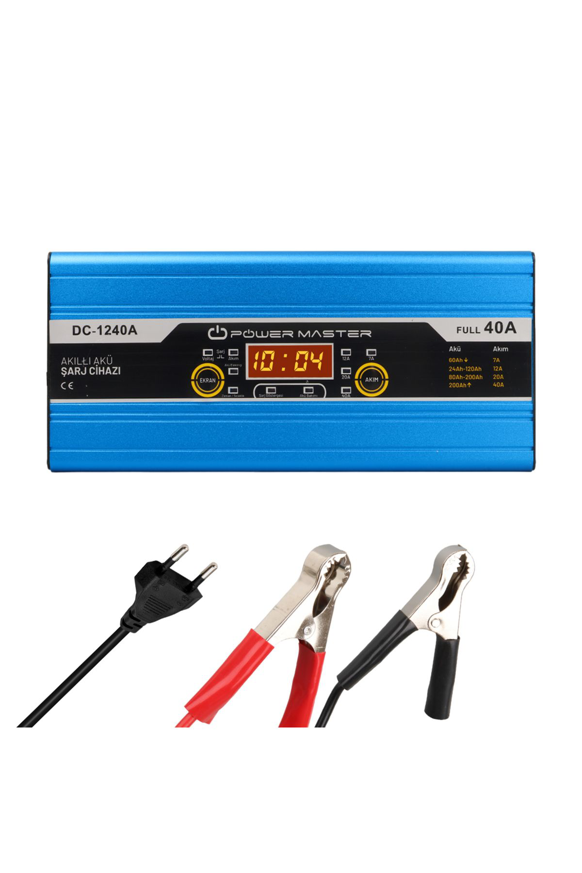 Ok Aksesuar 12 Volt Max 40 Amper Digital Ekranli Akilli Akü Şarj Cihazi Go506