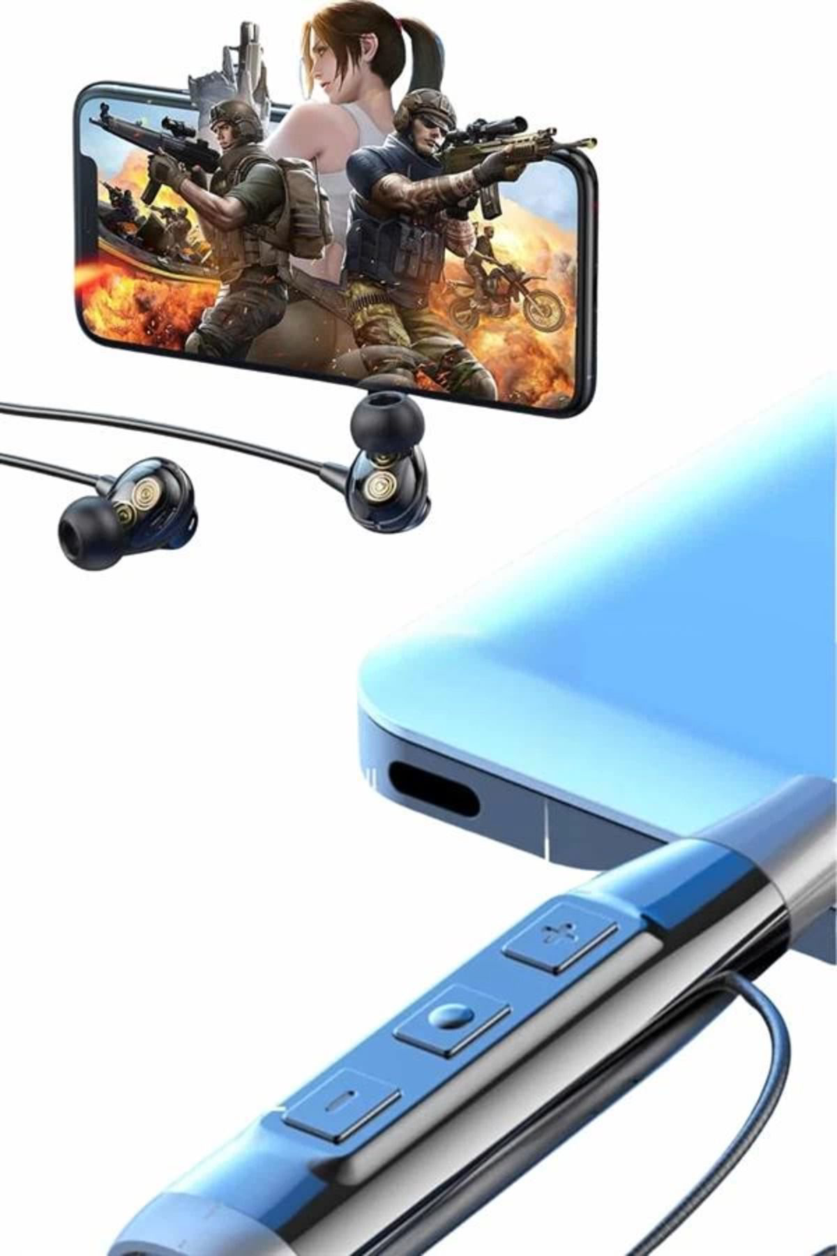 Pamiravm 120 Saat Bluetooth Kulaklik Kablolu Boyun Askili Sd Kart Girişli