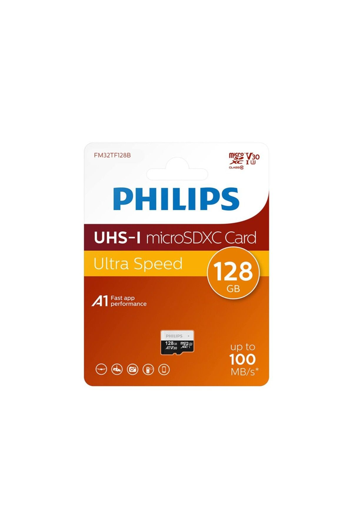 Philips 128 Gb Microsd Kart A1 V30 – 4K Uyumlu, Hizli Ve Dayanikli