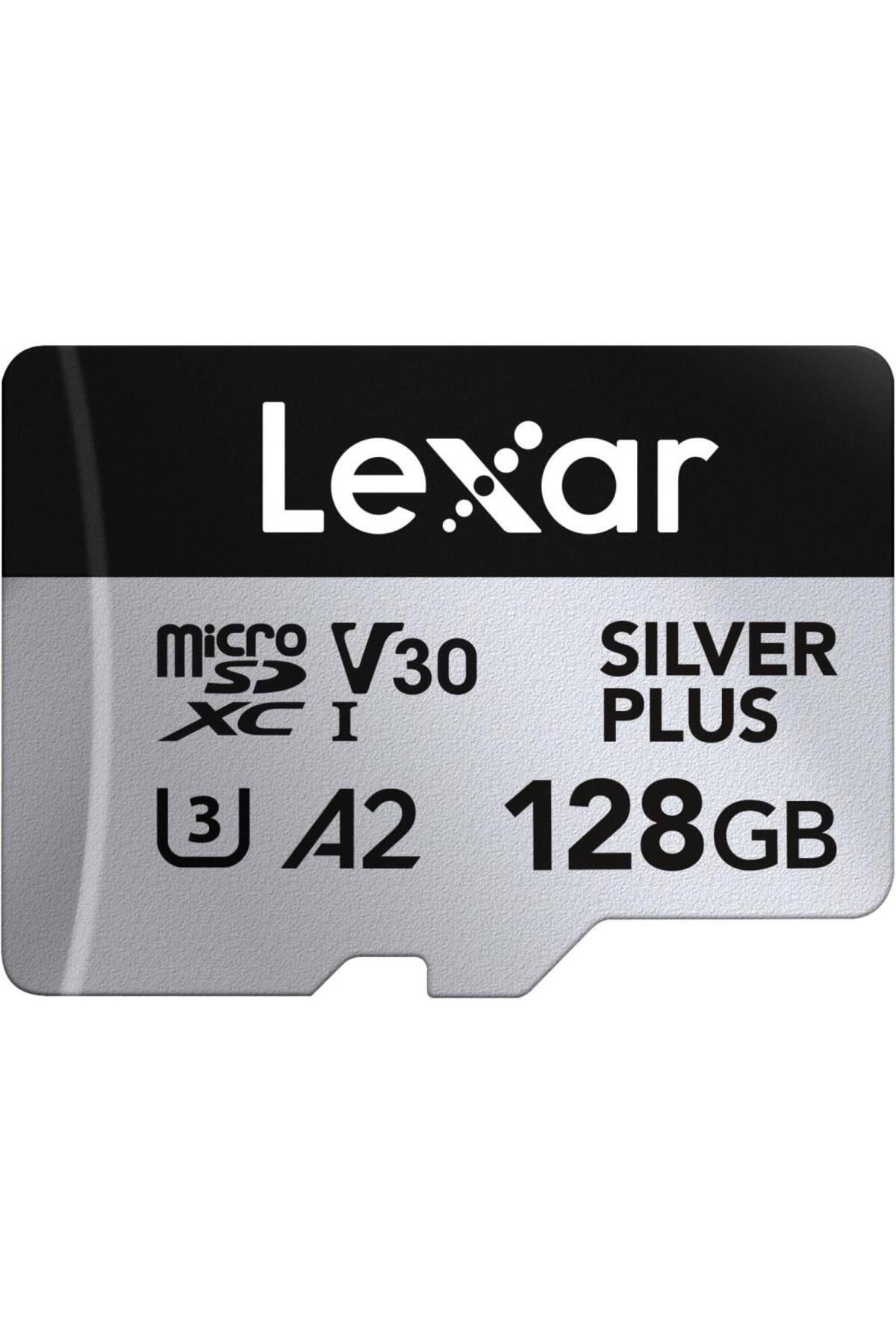 Lexar 128Gb Silver Plus 205Mb 4K V30 Uhsi Micro Sd Hafiza Karti