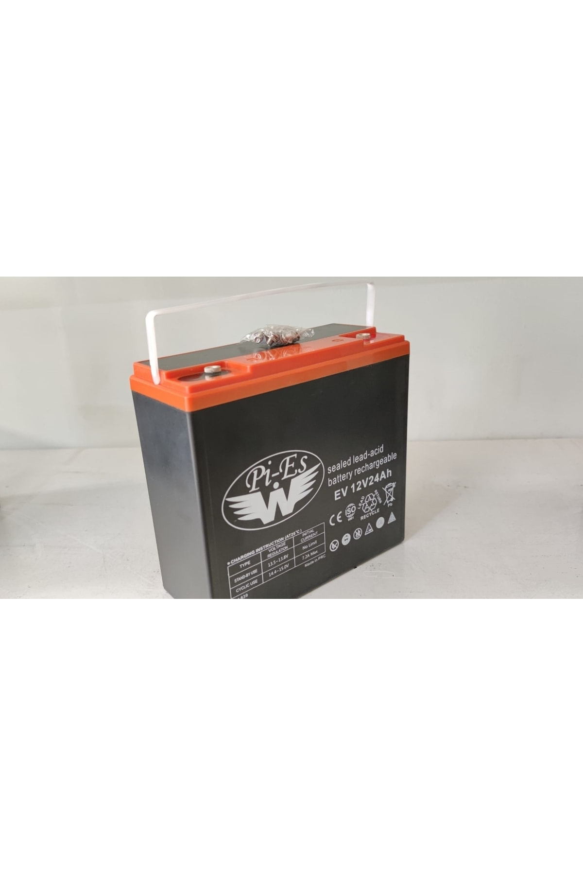 Pi-Es 12V 24Ah Elektrikli Bisiklet İçin Jel Akü 12 Volt 24 Amper Jel Ak