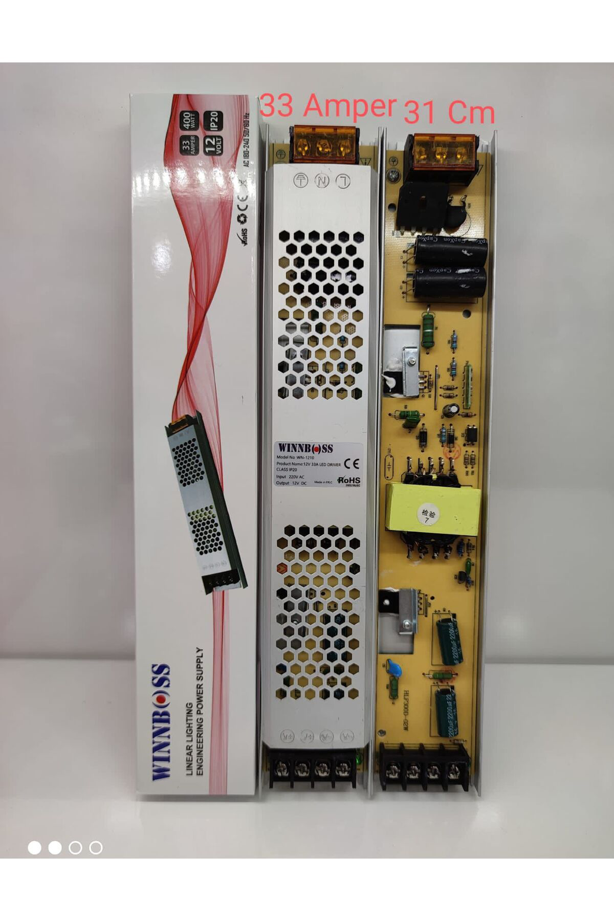 Ok Aksesuar 12V-33A-400W-İp20 Ultra Slim Trafo  Go50602955550