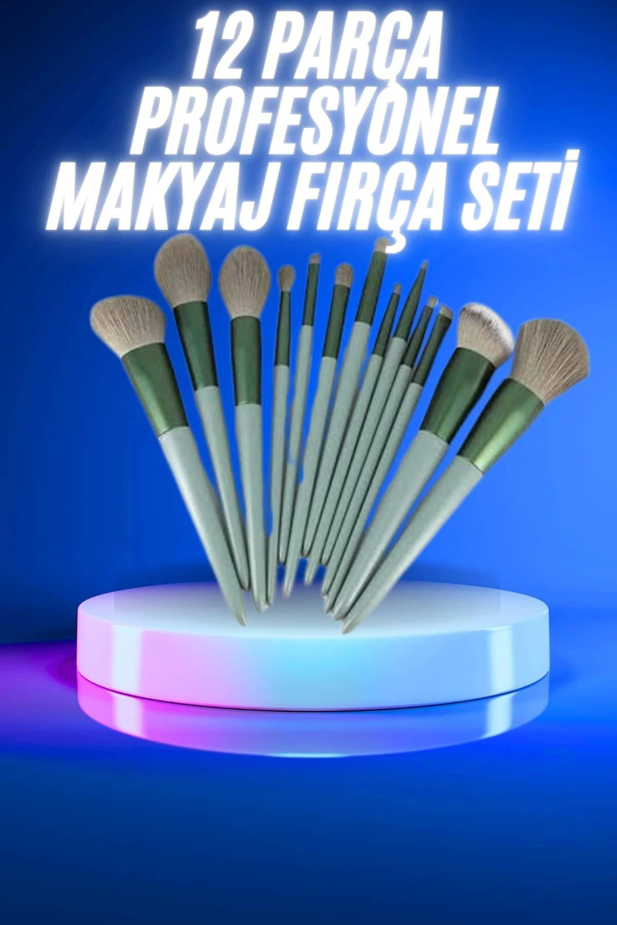 Yusuftex 13 Parça Makyaj Firça Seti Far Kontür Aydnlatici Firçasi İz Birak