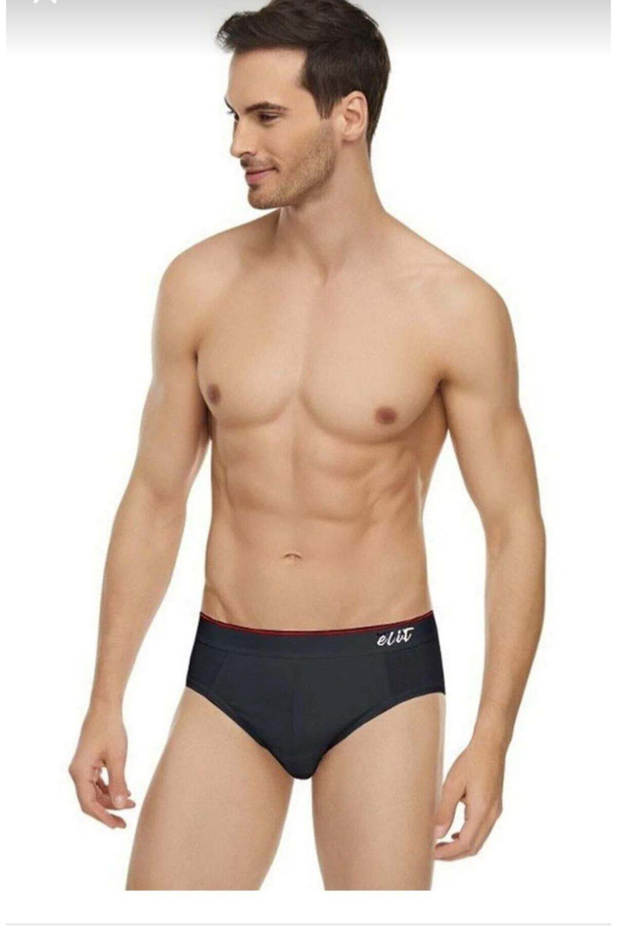 Tutku Elit 1351 Erkek Elestan İnce Bel Kemerli Slip Tekli
