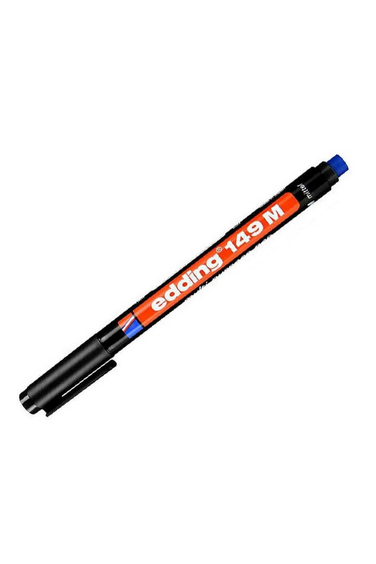 Edding 149 M 1.0Mm Silgili Permanent Asetat Kalemi Siyah 10'Lu Kutu