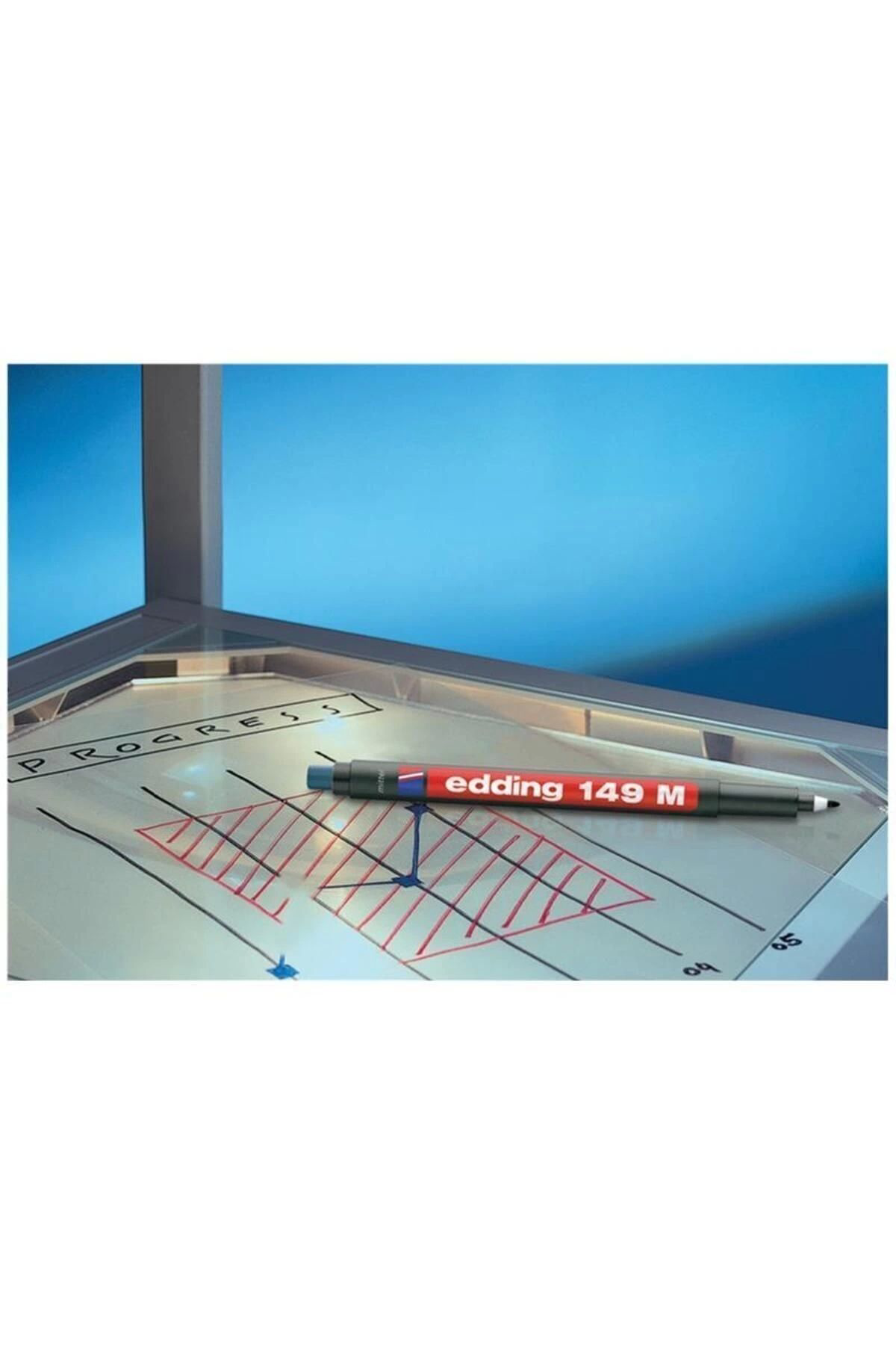 Edding 149 M Mavi Permanent Kalem Silgili