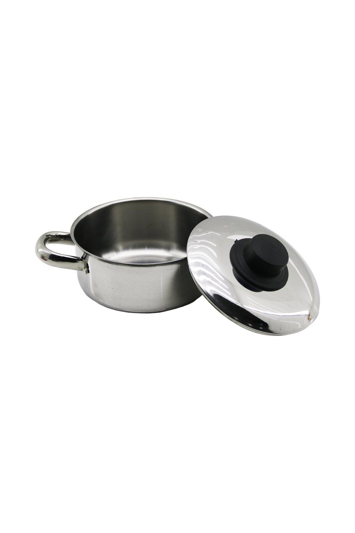 Ok Aksesuar 14Cm Metal Kapak Mini Çelik Tencere (5060)