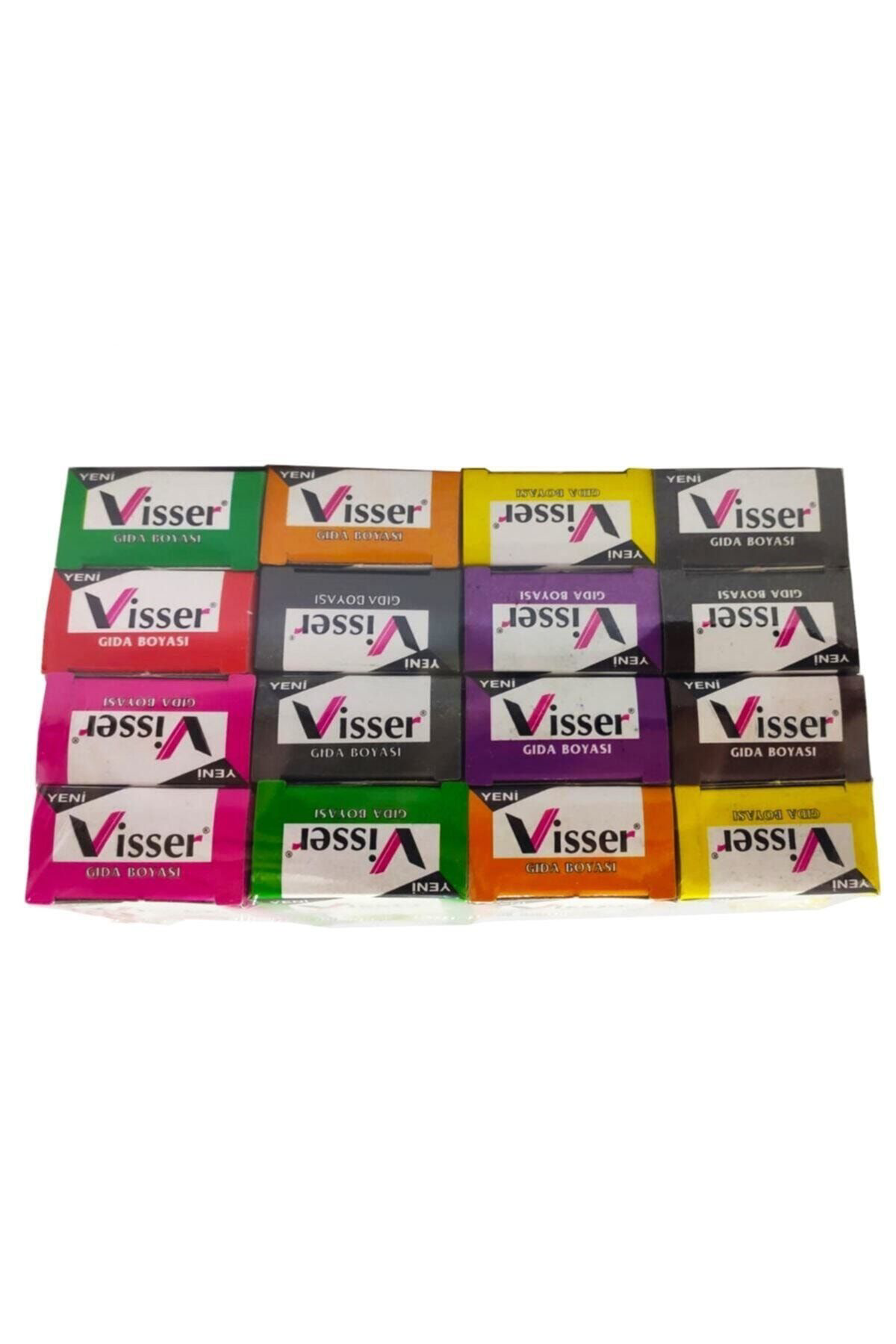 Visser 16 Adet Toz Gida Boyasi Net 9 Gr. G.B