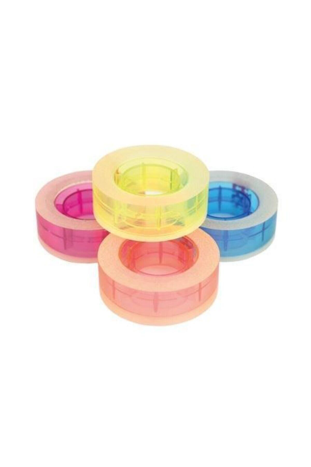 Globox 18 Mm X 25 Metre Renkli Bant 4 Renk (6522)