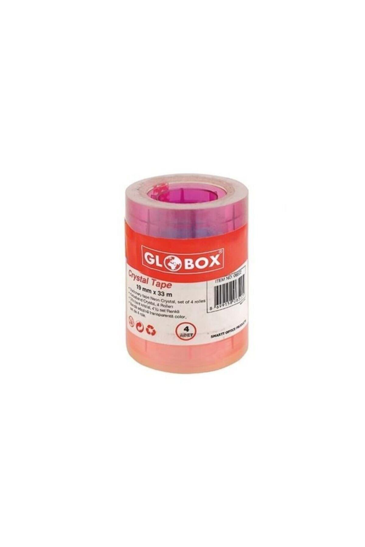Globox 18 Mm X 25 Metre Renkli Bant 4 Renk (6522)