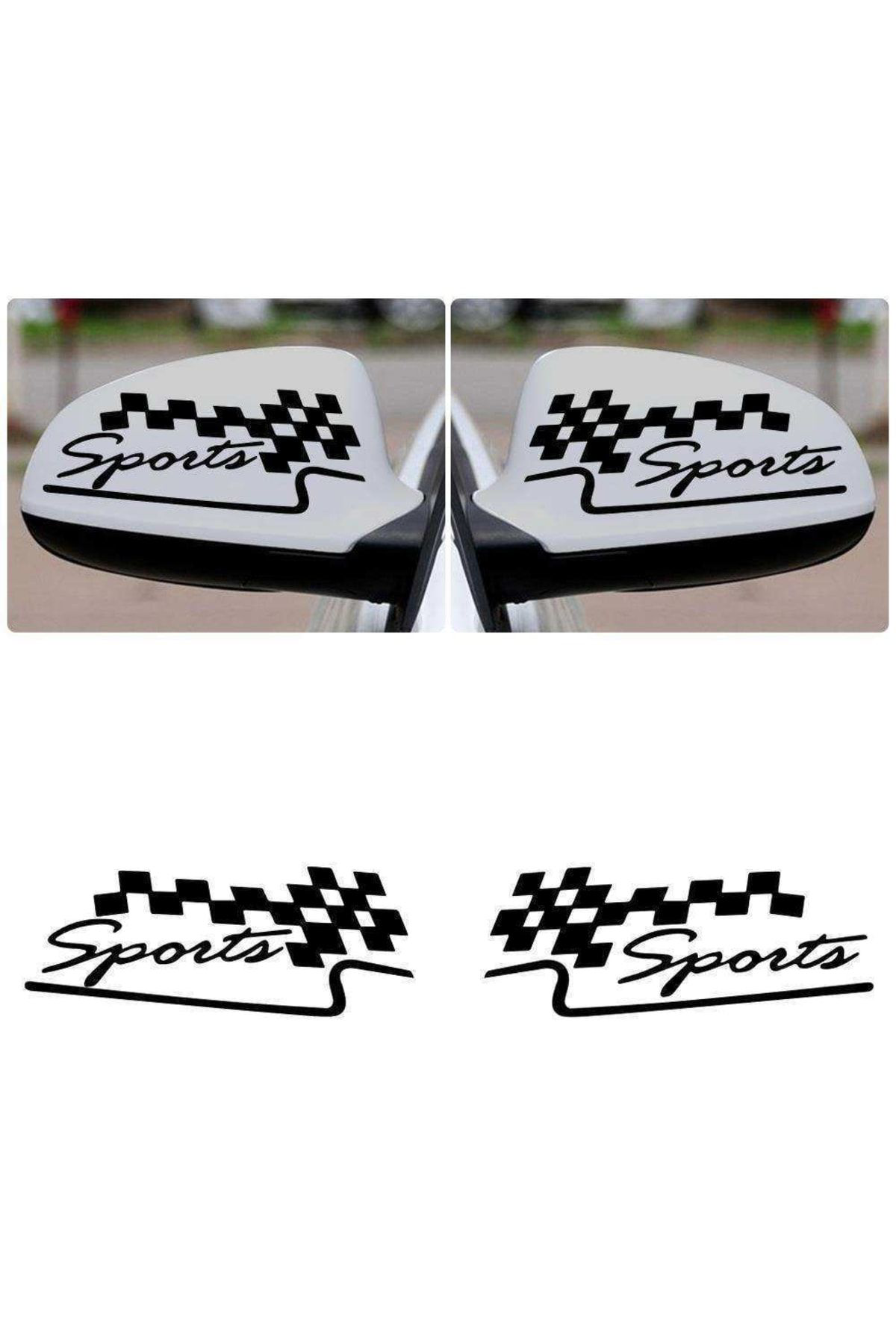 Asilmeydan 2 Ad Sports Damali Bayrak Dikiz Ayna Sticker, Araba Etiket, Tunin