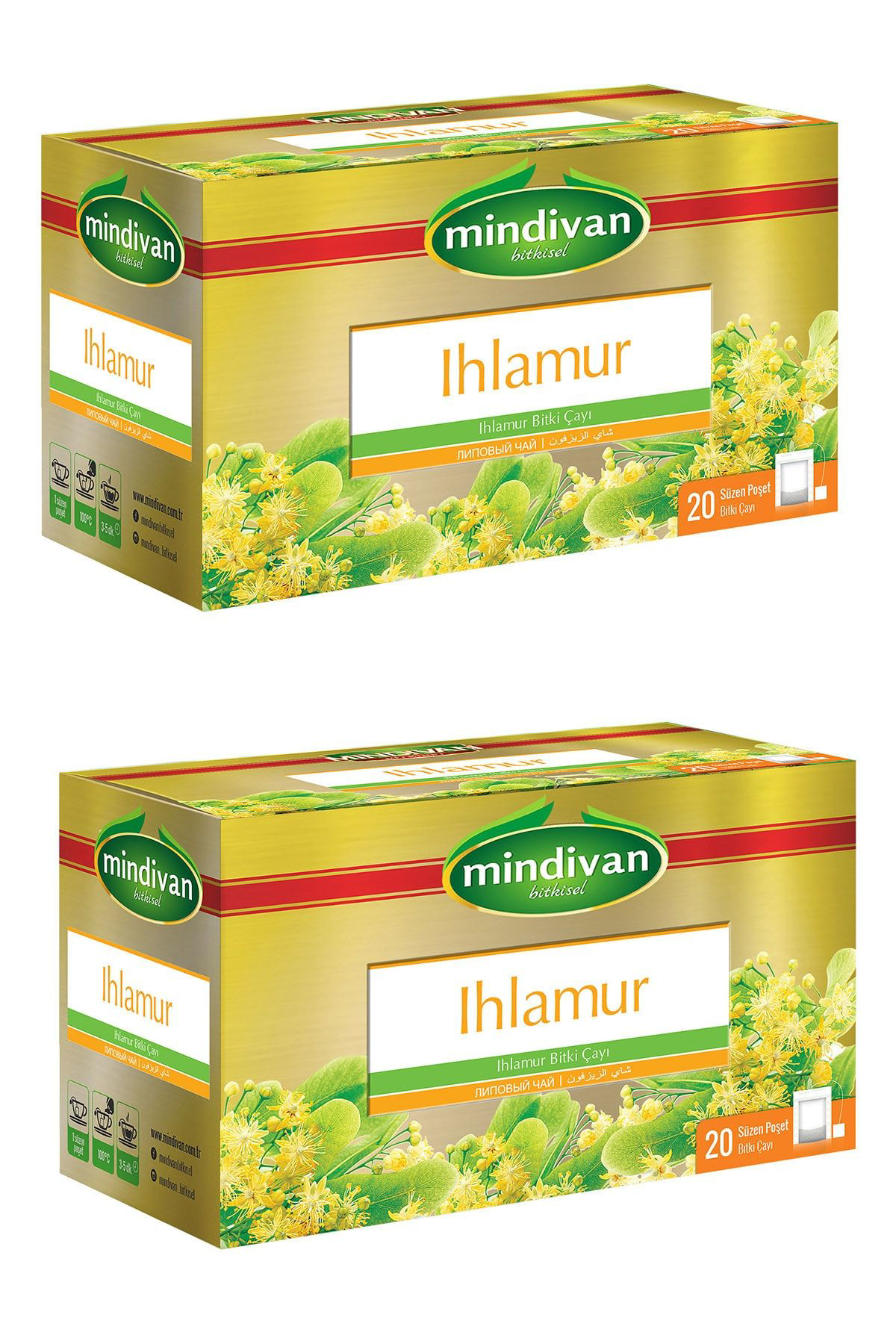 Mindivan 2 Adet İhlamur Bitki Çayi