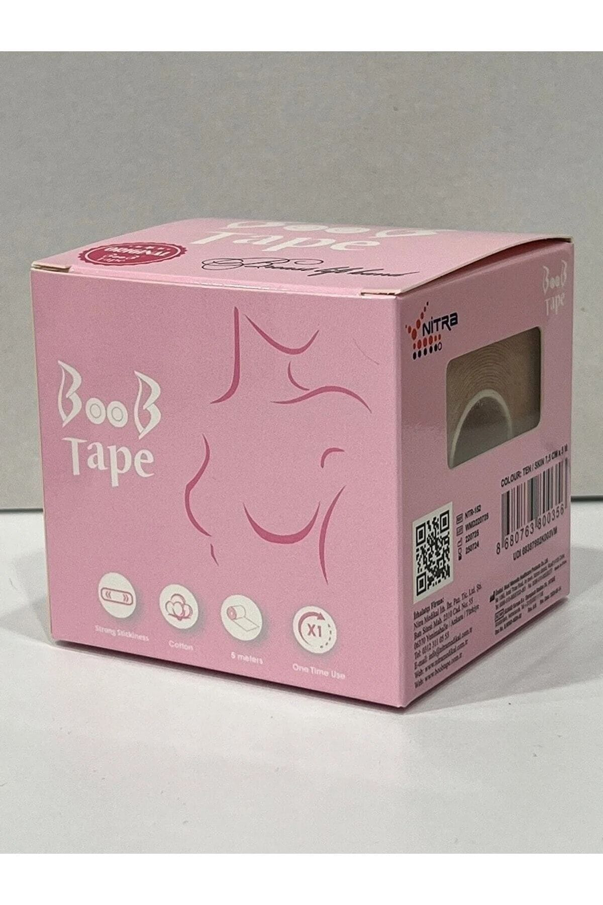 Boob Tape 2 Adet Kaldirici Ve Şekillendirici Ten Rengi Bant Pedi (7,5 Cm X