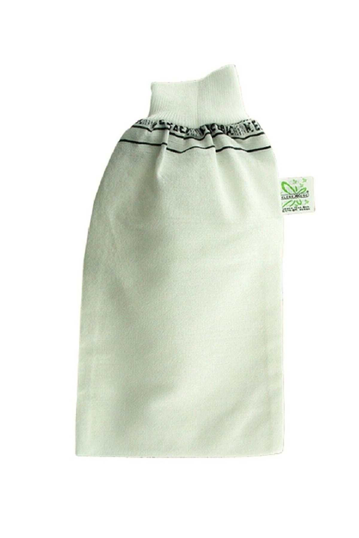 Dayii 2 Adet Kalin Siyah Ve Beyaz Hamam Kesesi 25X17 Cm