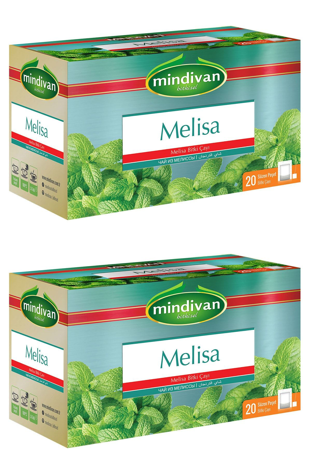Mindivan 2 Adet Melisa Bitki Çayi