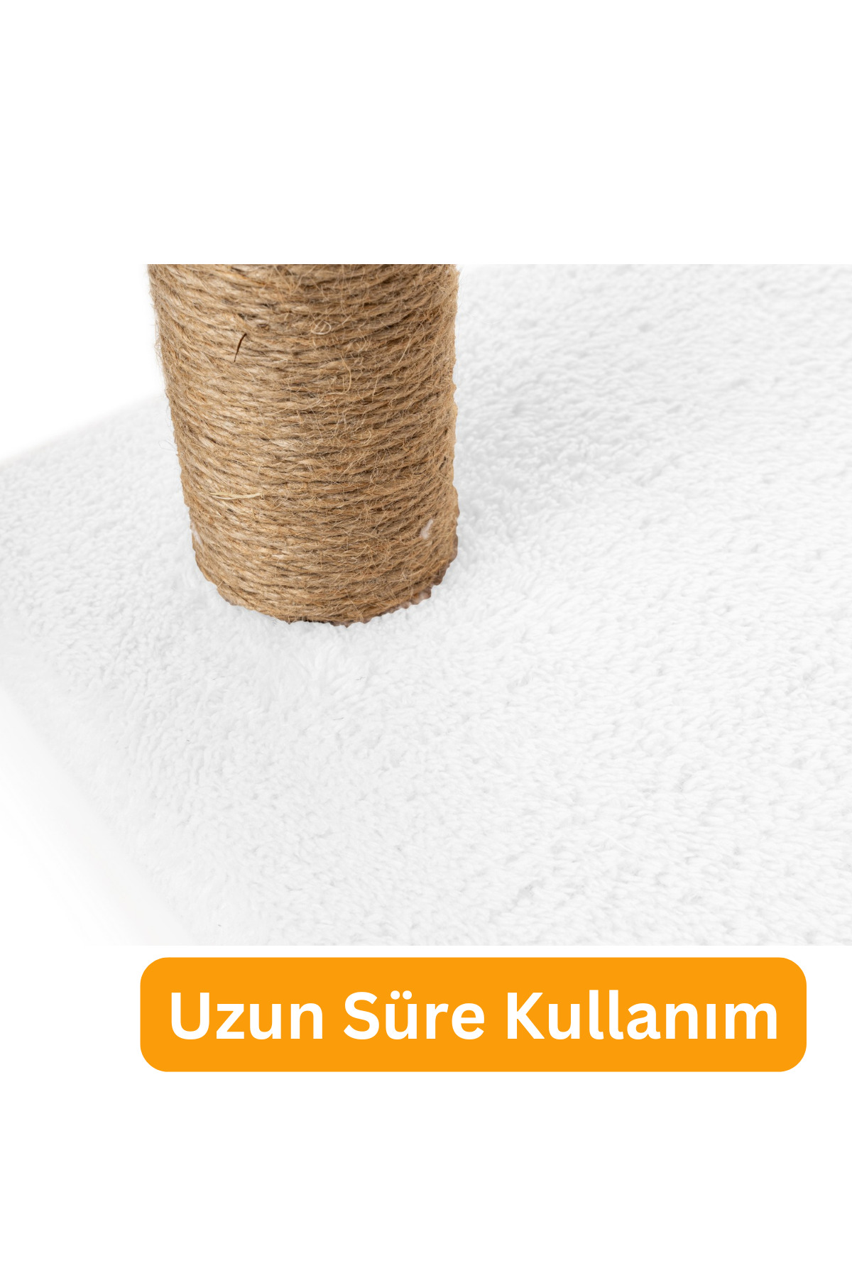 Beylini 2 Li Kedi Tirmalama Tahtasi Peluş Kumaş Silinebilir Demonte 42Cm