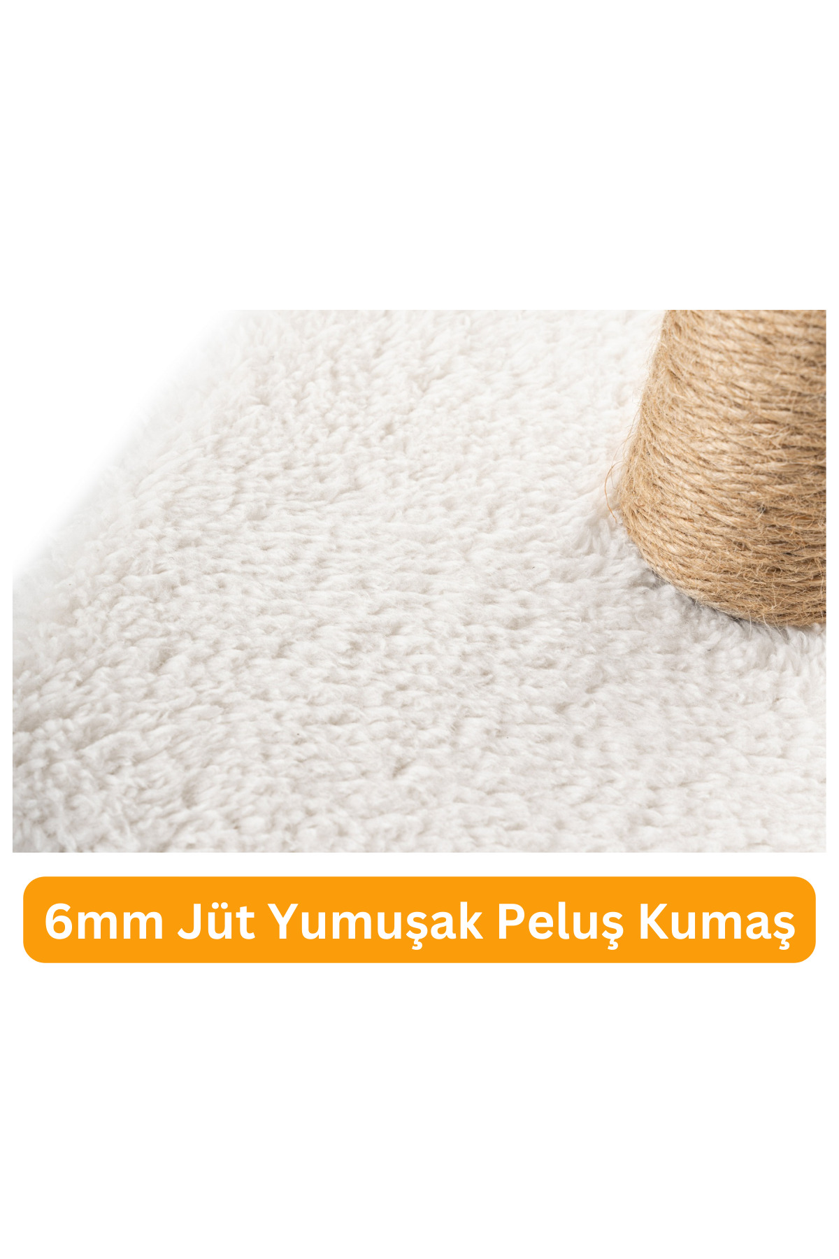 Beylini 2 Li Kedi Tirmalama Tahtasi Peluş Kumaş Silinebilir Demonte 42Cm