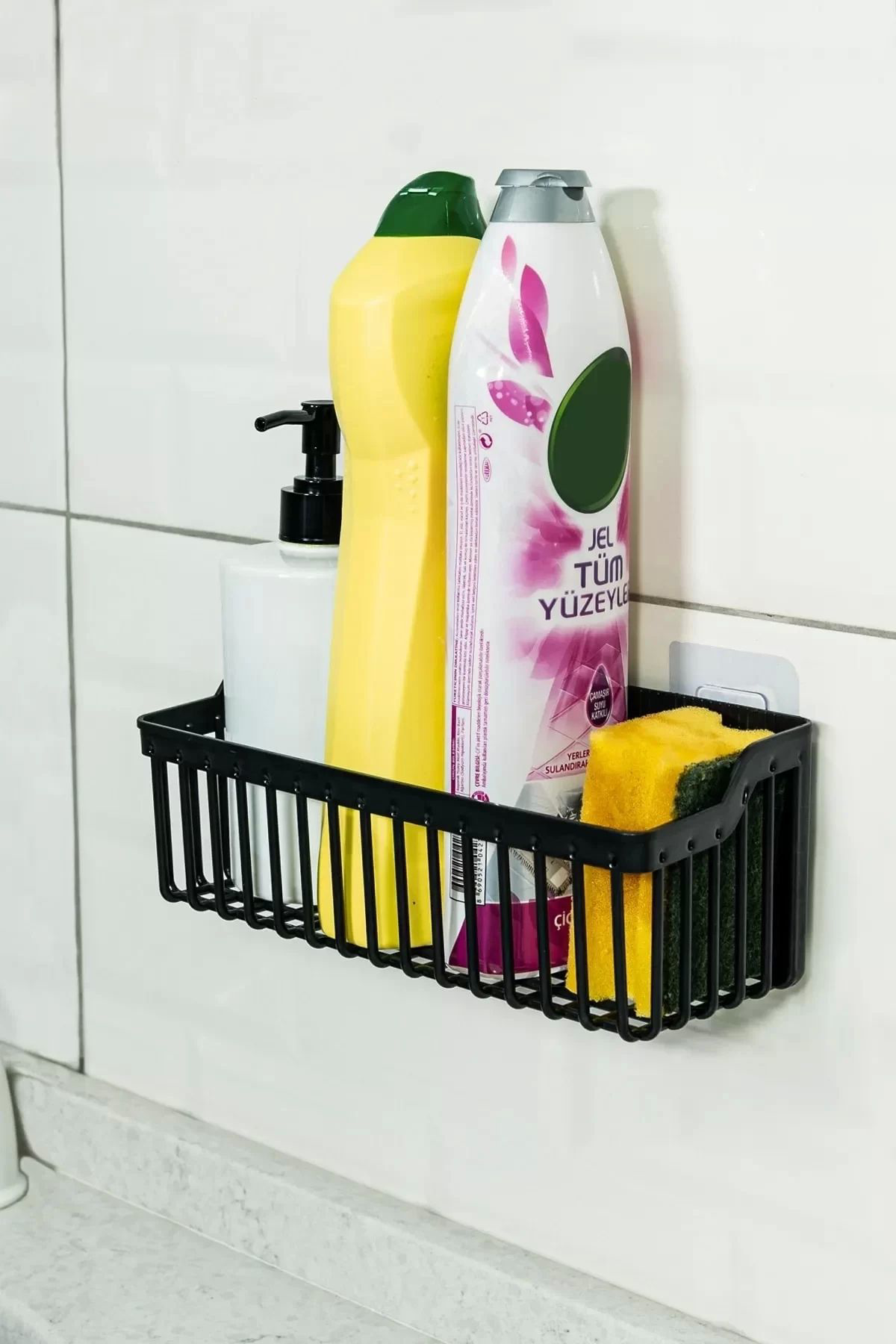 Nayss 2 Li Plastik Yapişkanli Askili Mutfak- Banyo Rafi Düzenleyici Duş
