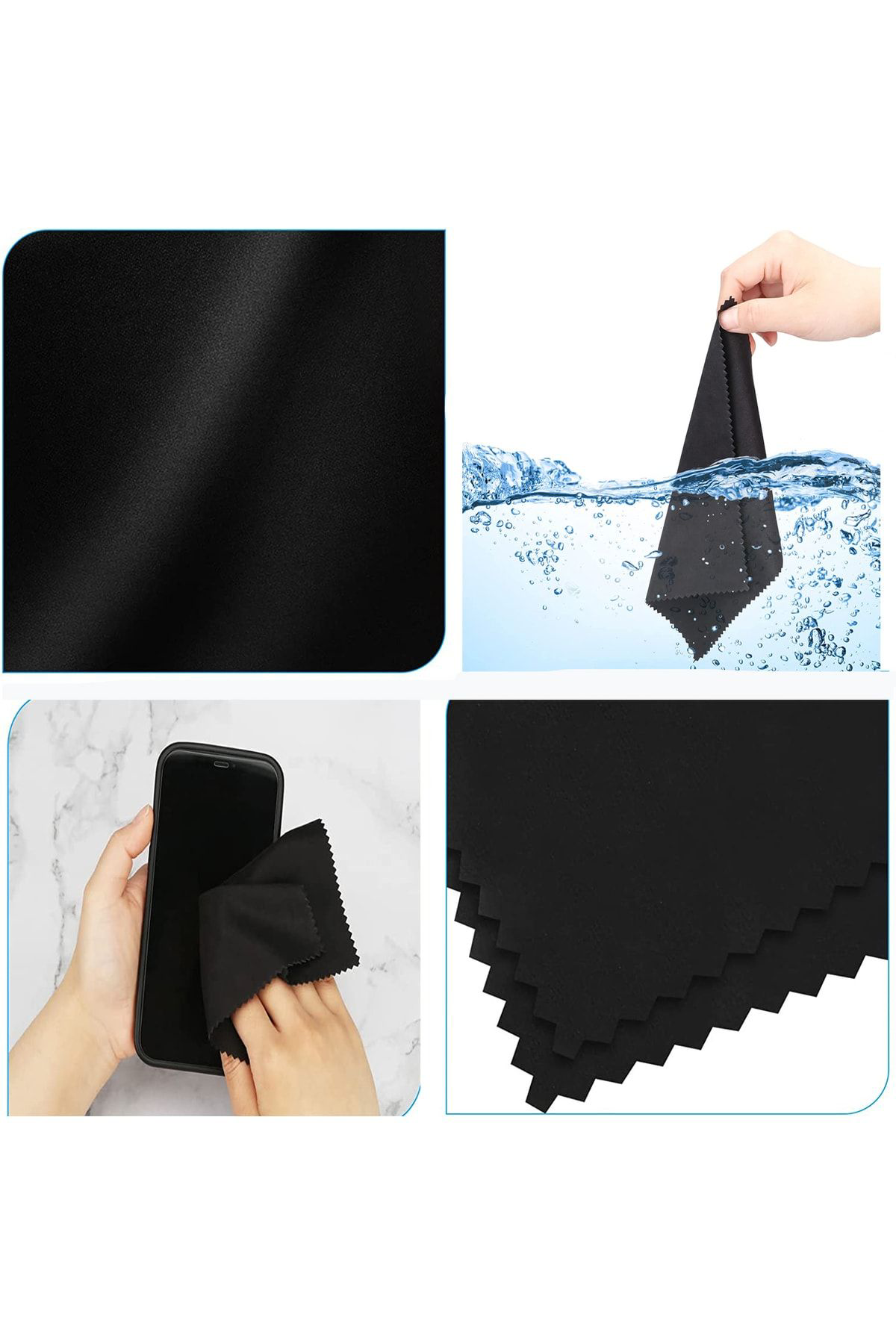 Vekaconcept 20 Adet Microfiber Gözlük Temizleme Ve Elektronik Cihazlar İçin E