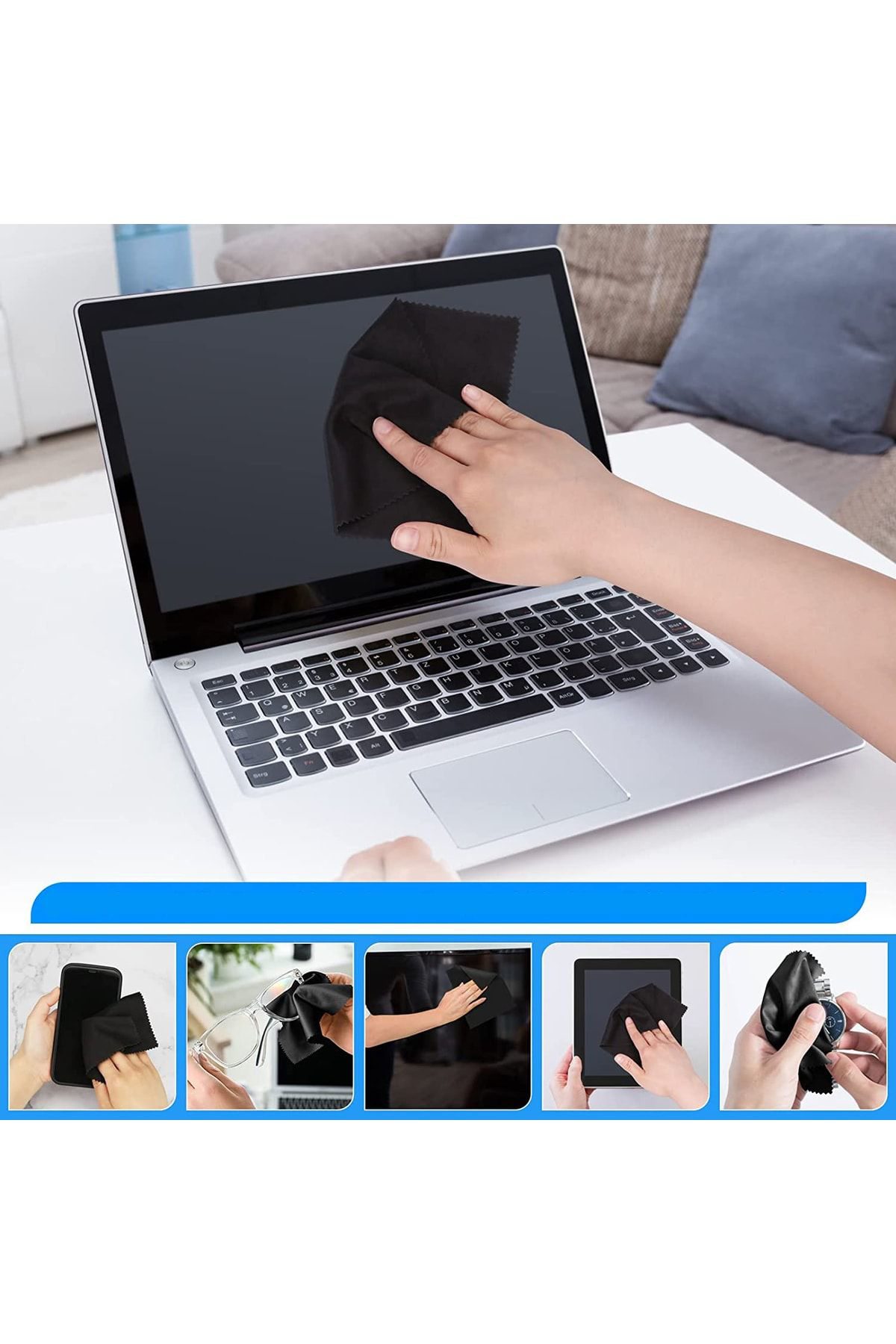 Vekaconcept 20 Adet Microfiber Gözlük Temizleme Ve Elektronik Cihazlar İçin E