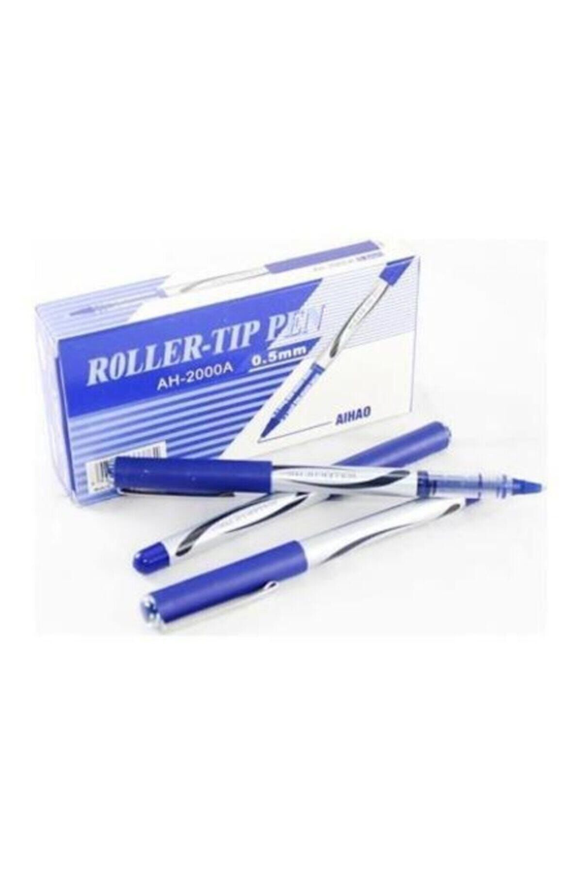 Aihao 2000A Roller Tip Kalem 12'Li 1 Kutu Mavi