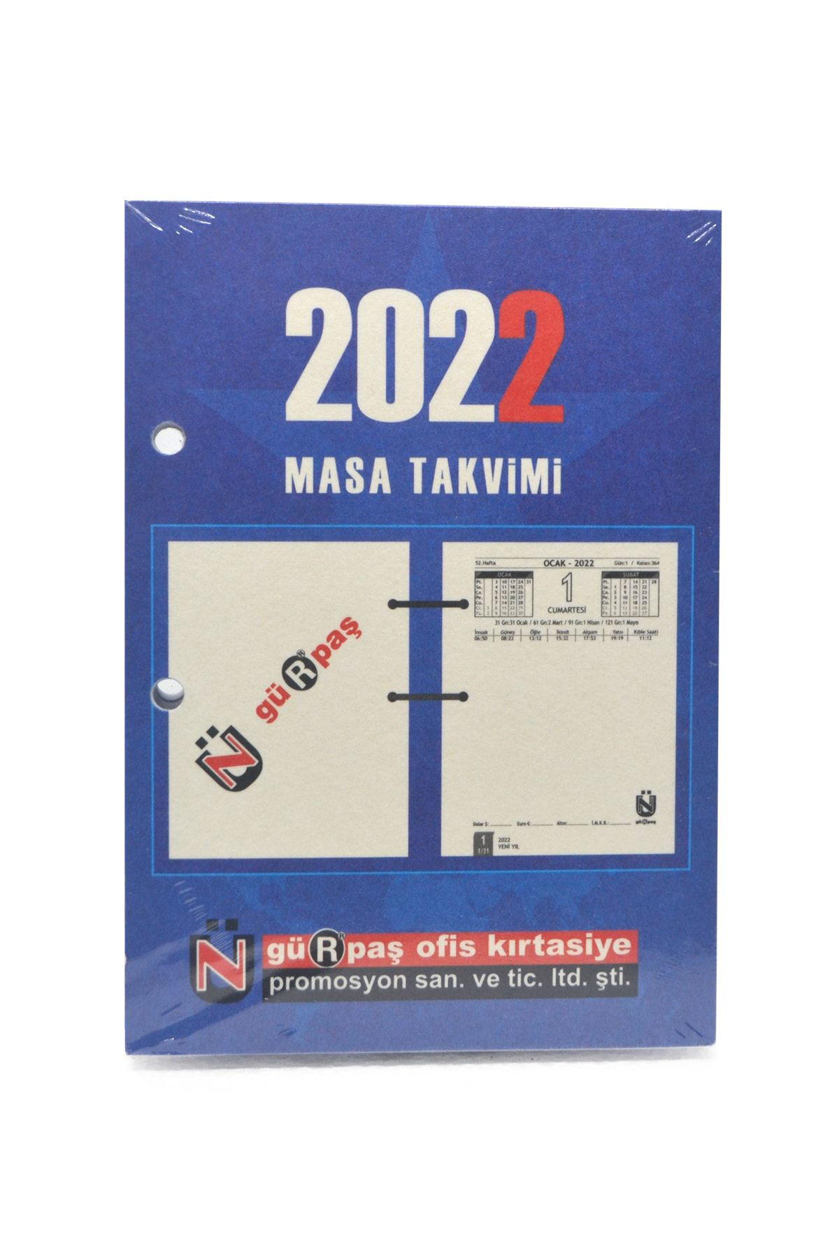 Gürpaş 2022 Masa Takvimi Blok Takvim