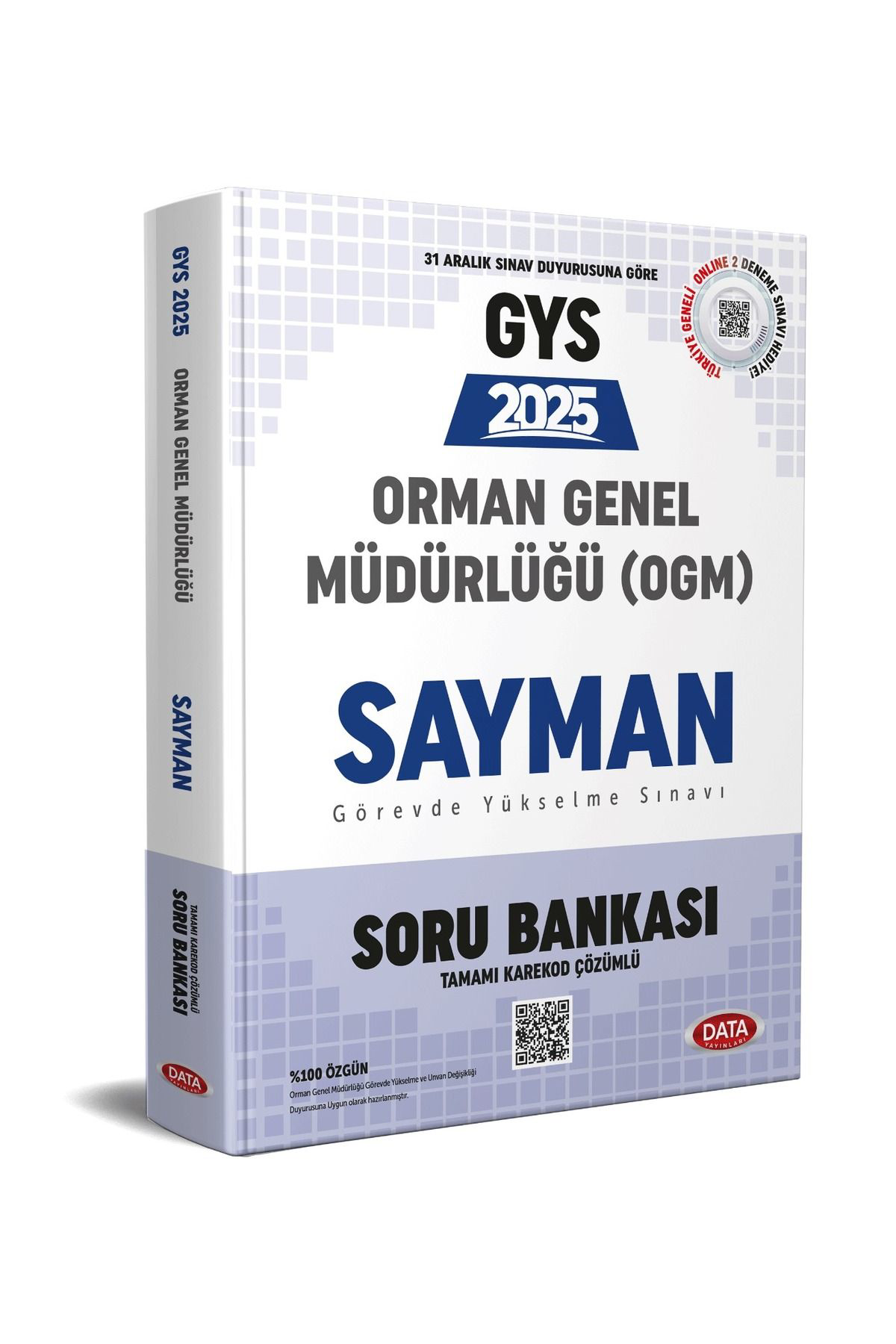 Data Yayinlari 2025 Data Gys Orman Genel Müdürlüğü Sayman Görevde Yükselme Sinav