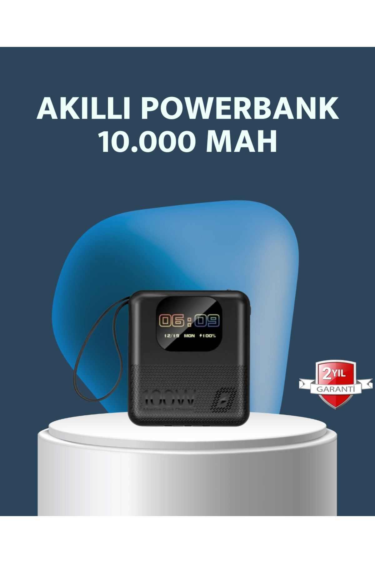 Pamiravm 2025 Model 10000 Mah Akilli Powerbank Ve Akilli Saat Özellikli Şa