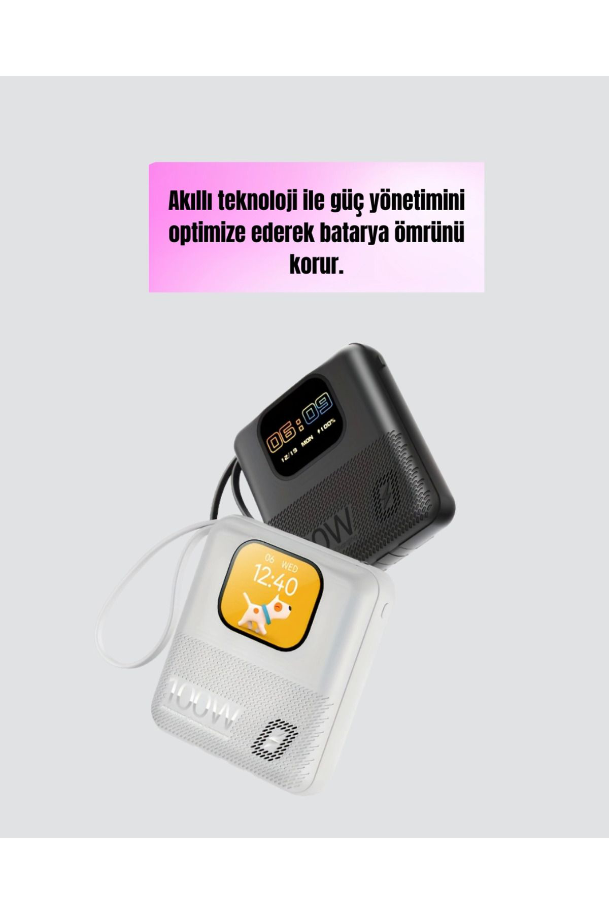 Pamiravm 2025 Yeni Seri 10000 Mah Powerbank Bluetooth Bağlantili Hizli Şar