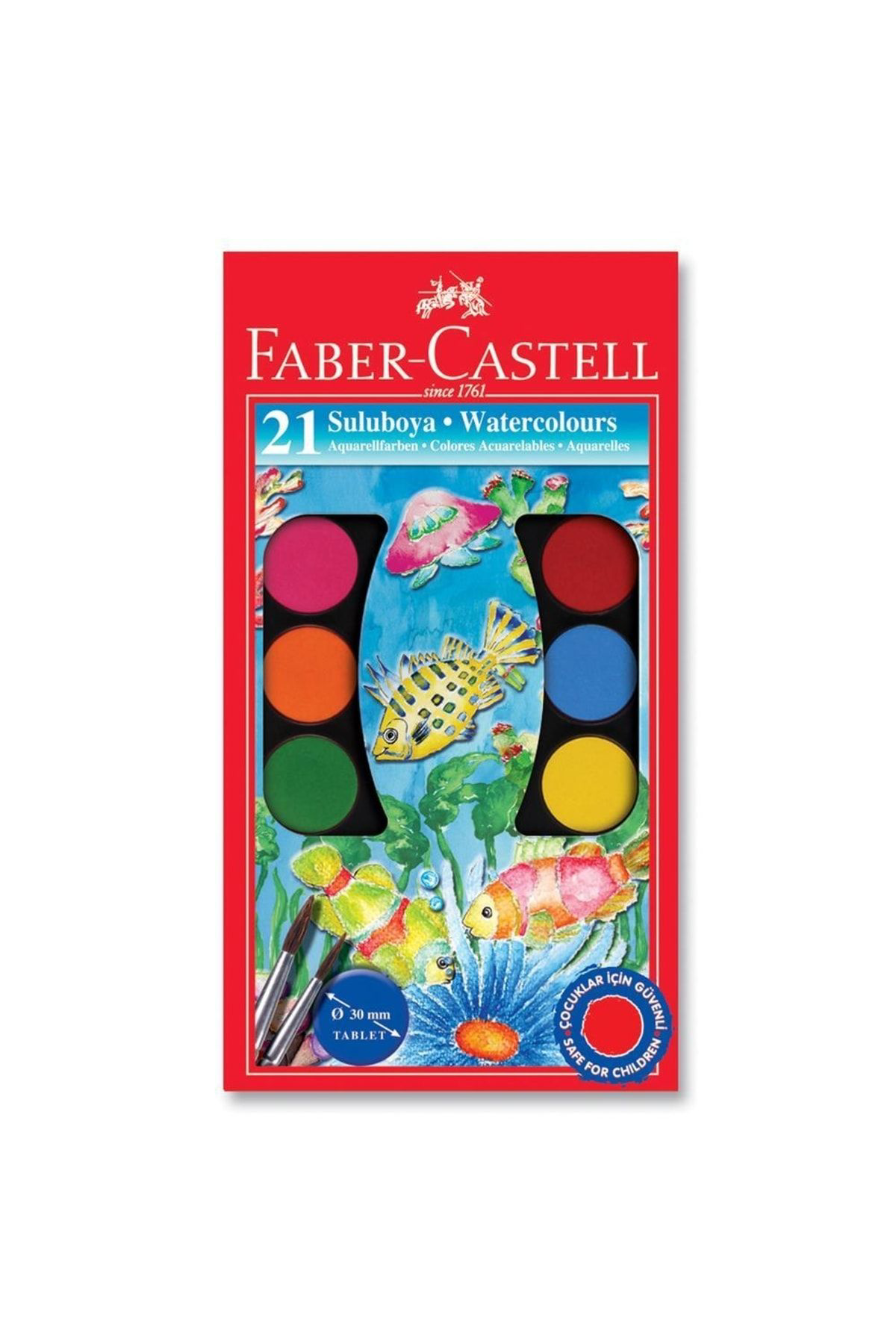 Faber Castell 21 Renk Büyük Boy Sulu Boya