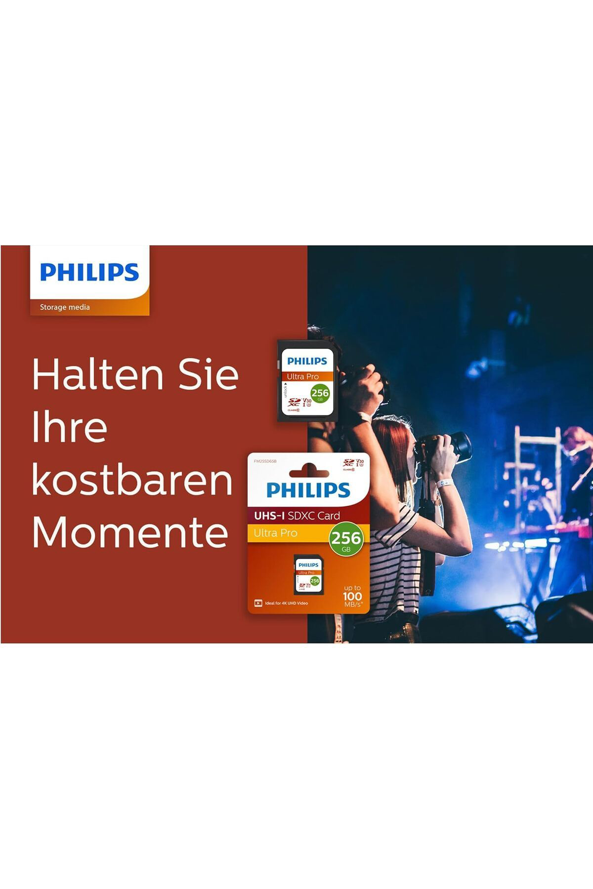 Philips 256Gb Sd Kart | Ultra Pro | V30 – Uhs-İ U3 – 4K Performansi